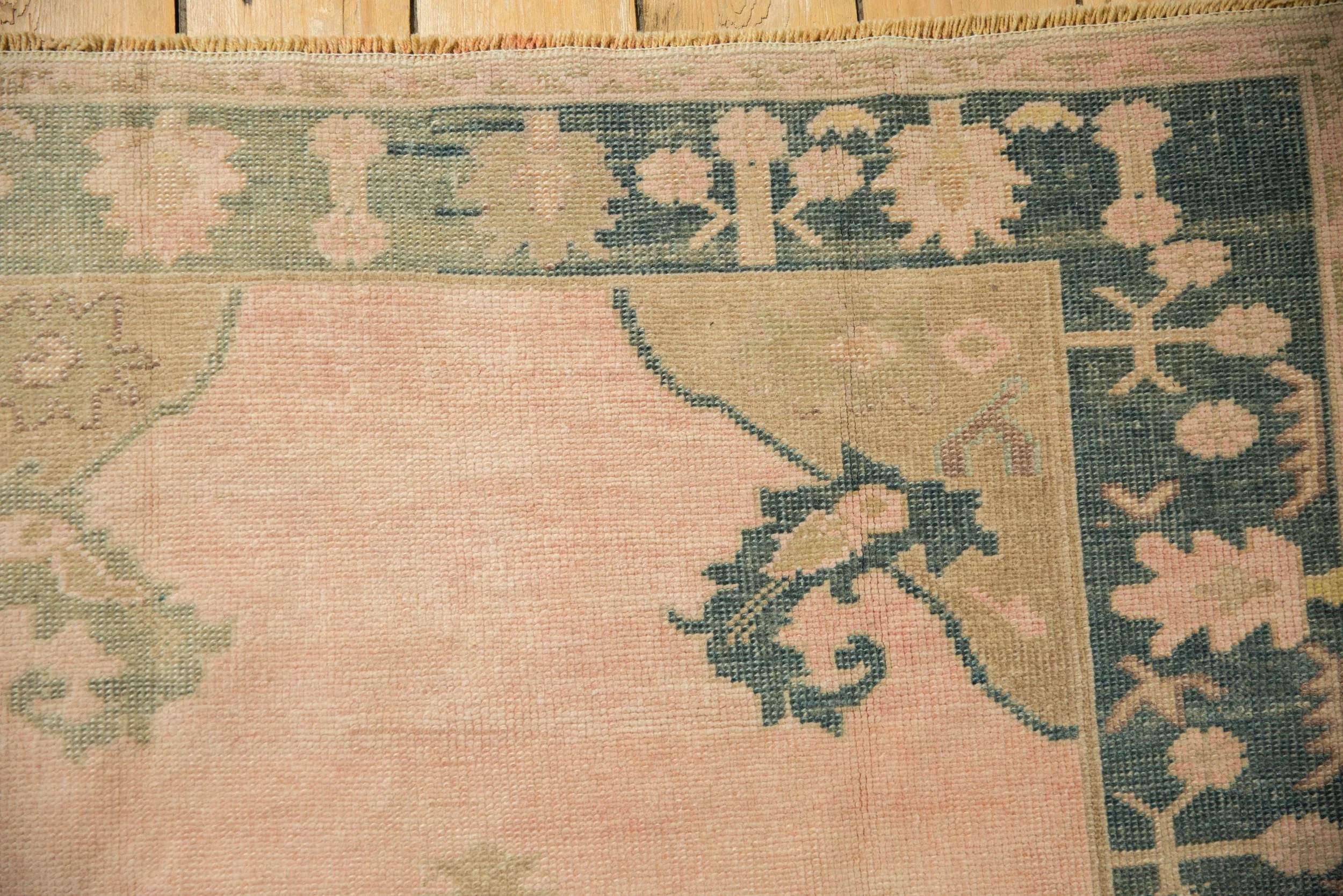 4x6.5 Vintage Distressed Oushak Rug - Image 3