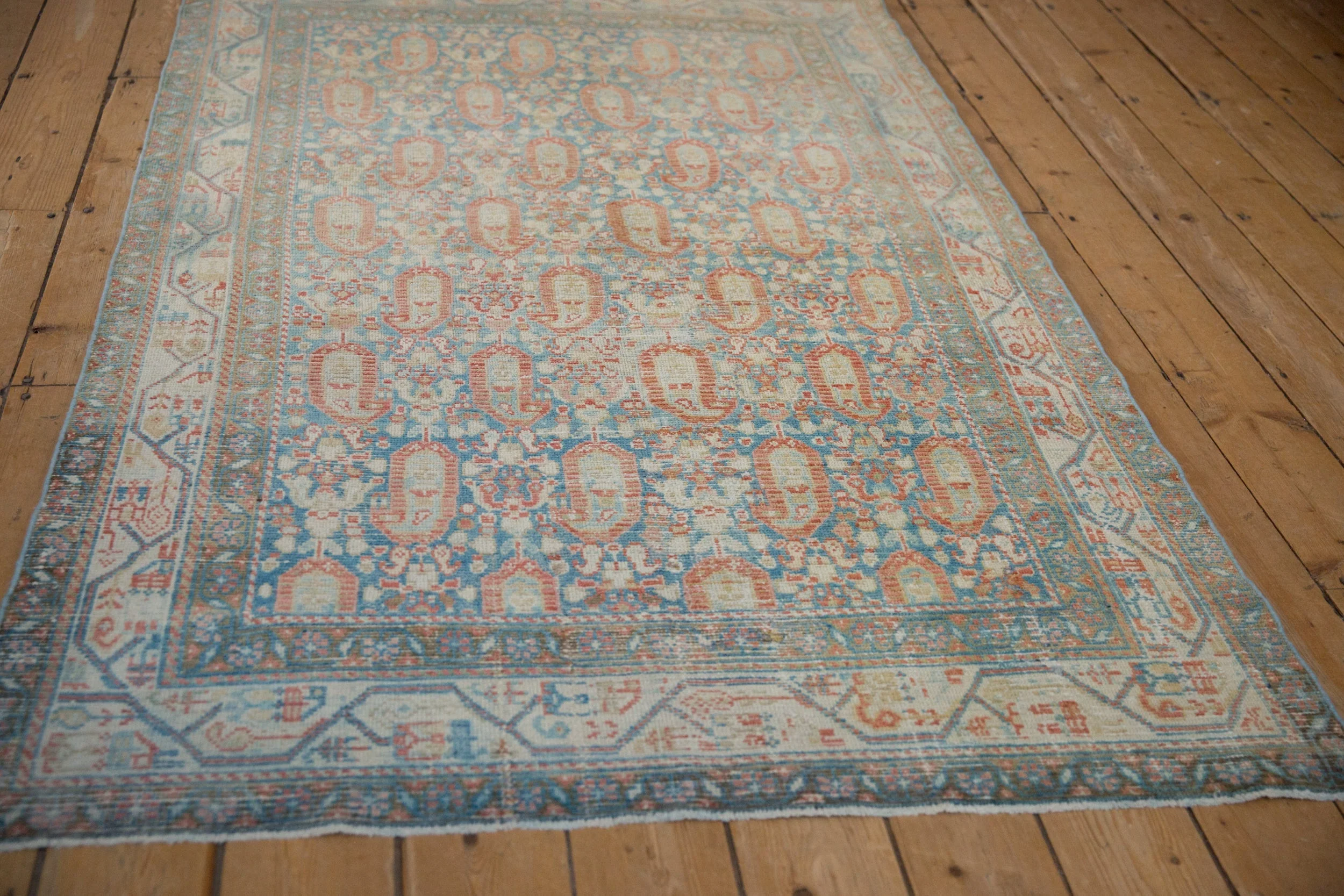 4x6.5 Vintage Distressed Serbend Rug - Image 6