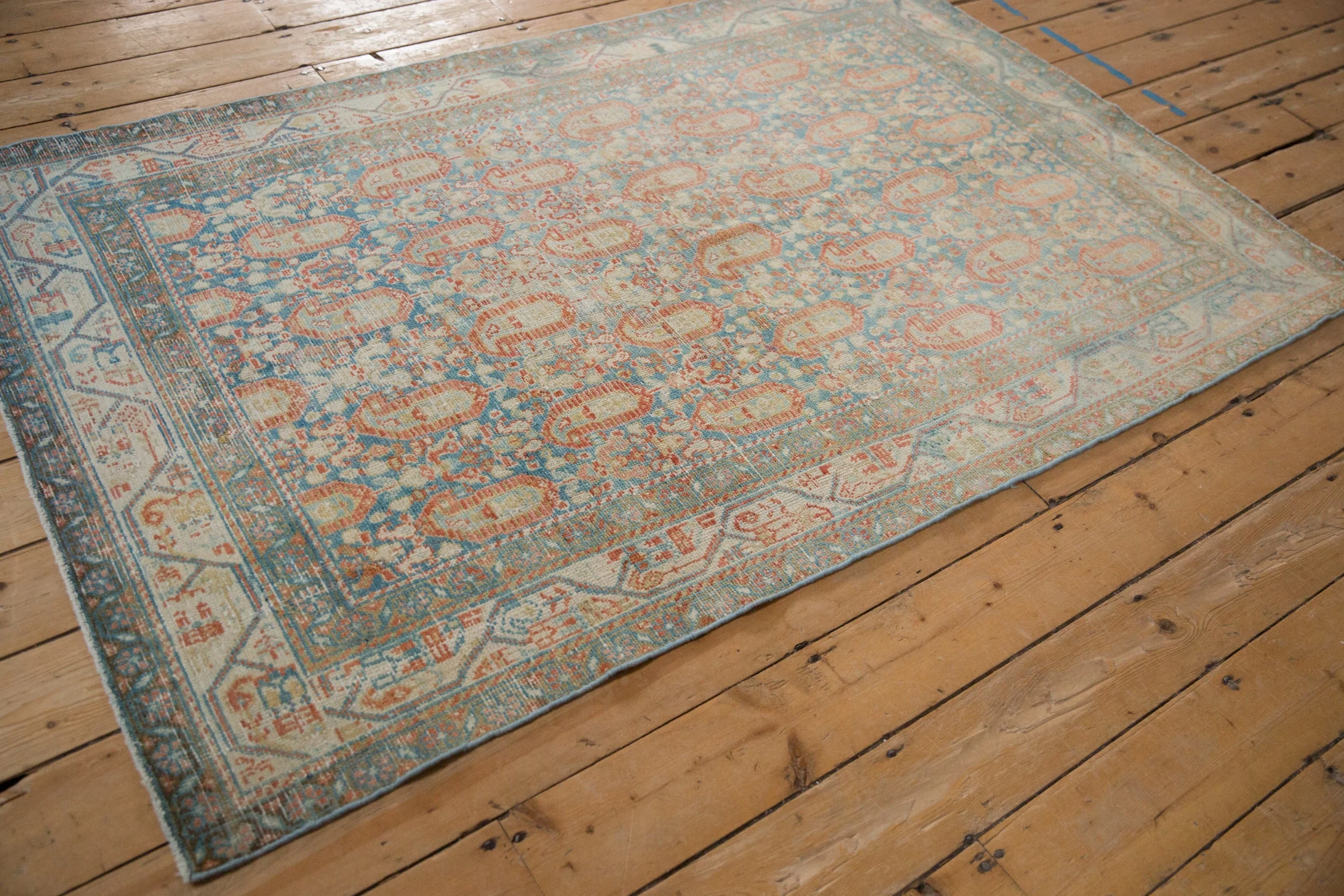4x6.5 Vintage Distressed Serbend Rug - Image 7