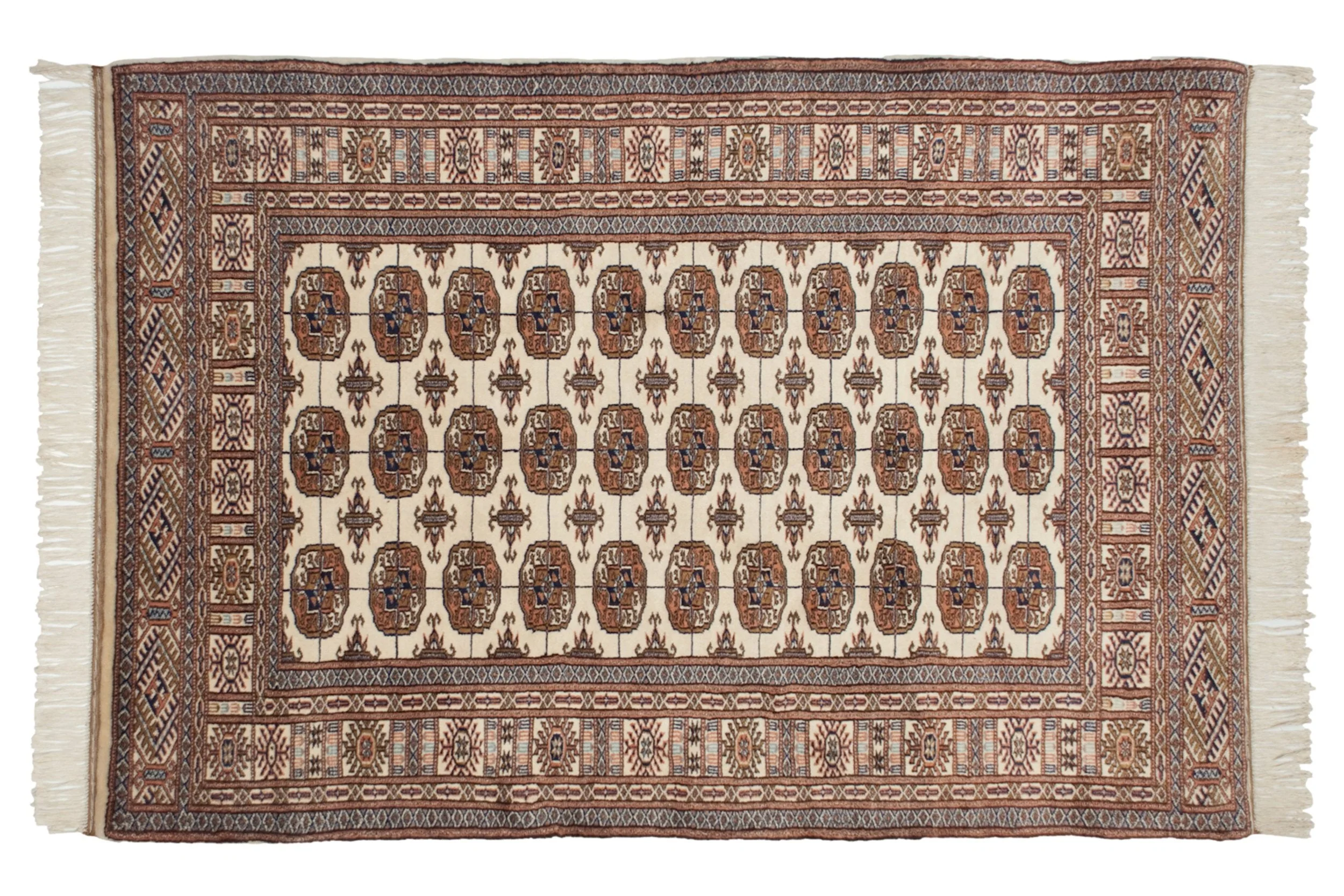4x6.5 Vintage Fine Bokhara Rug - Image 2