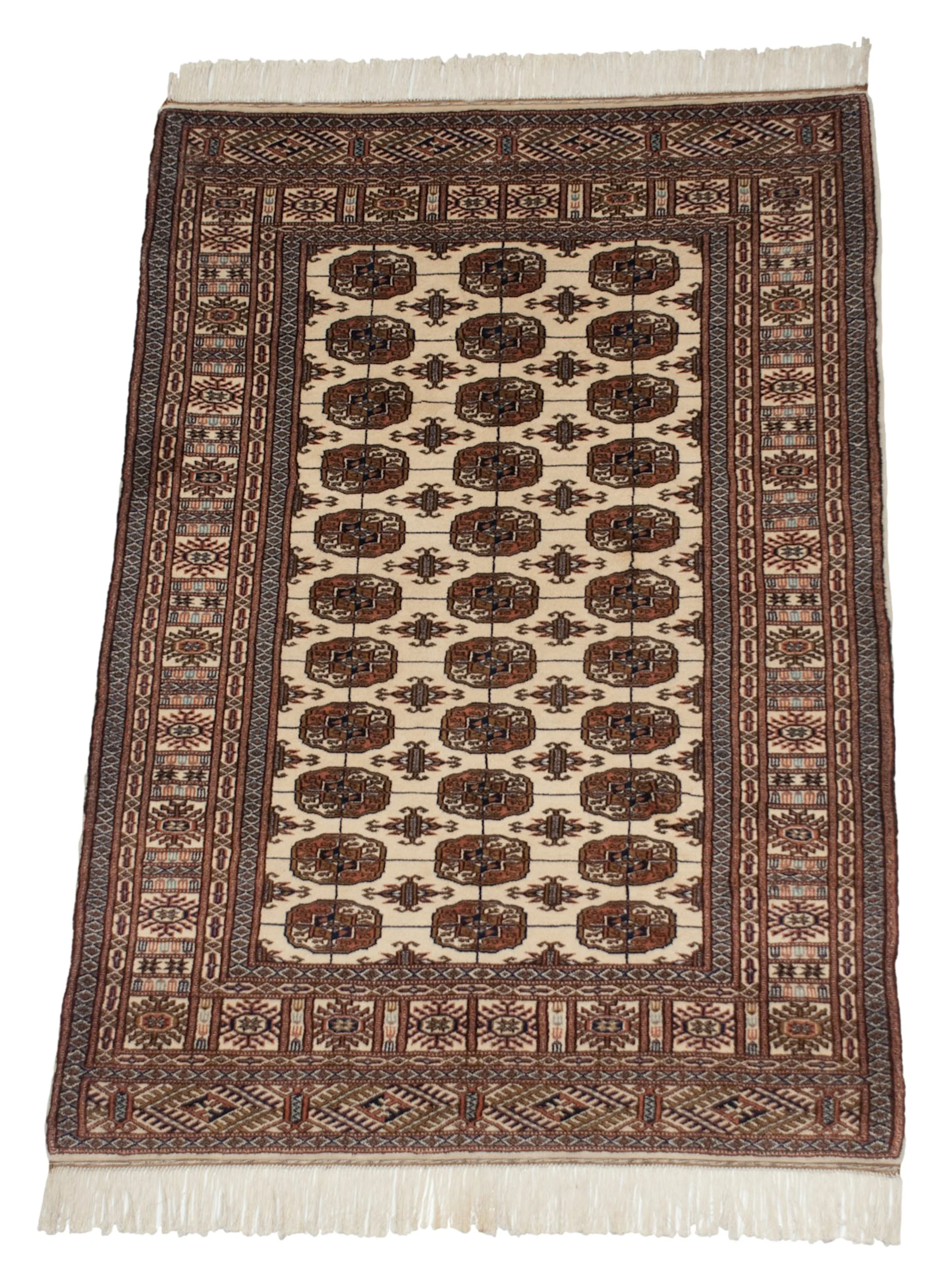 4x6.5 Vintage Fine Bokhara Rug - Image 3