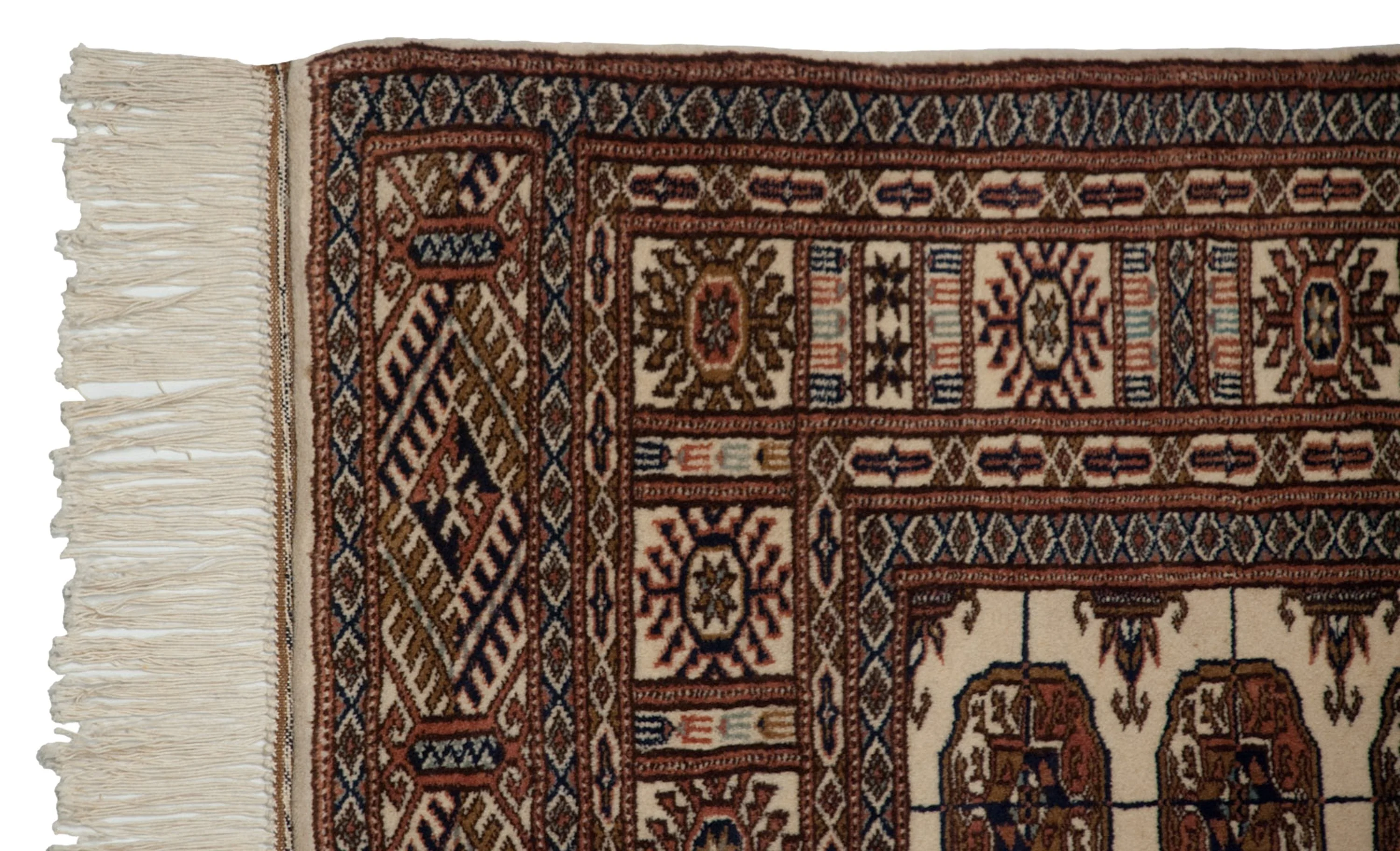 4x6.5 Vintage Fine Bokhara Rug - Image 4