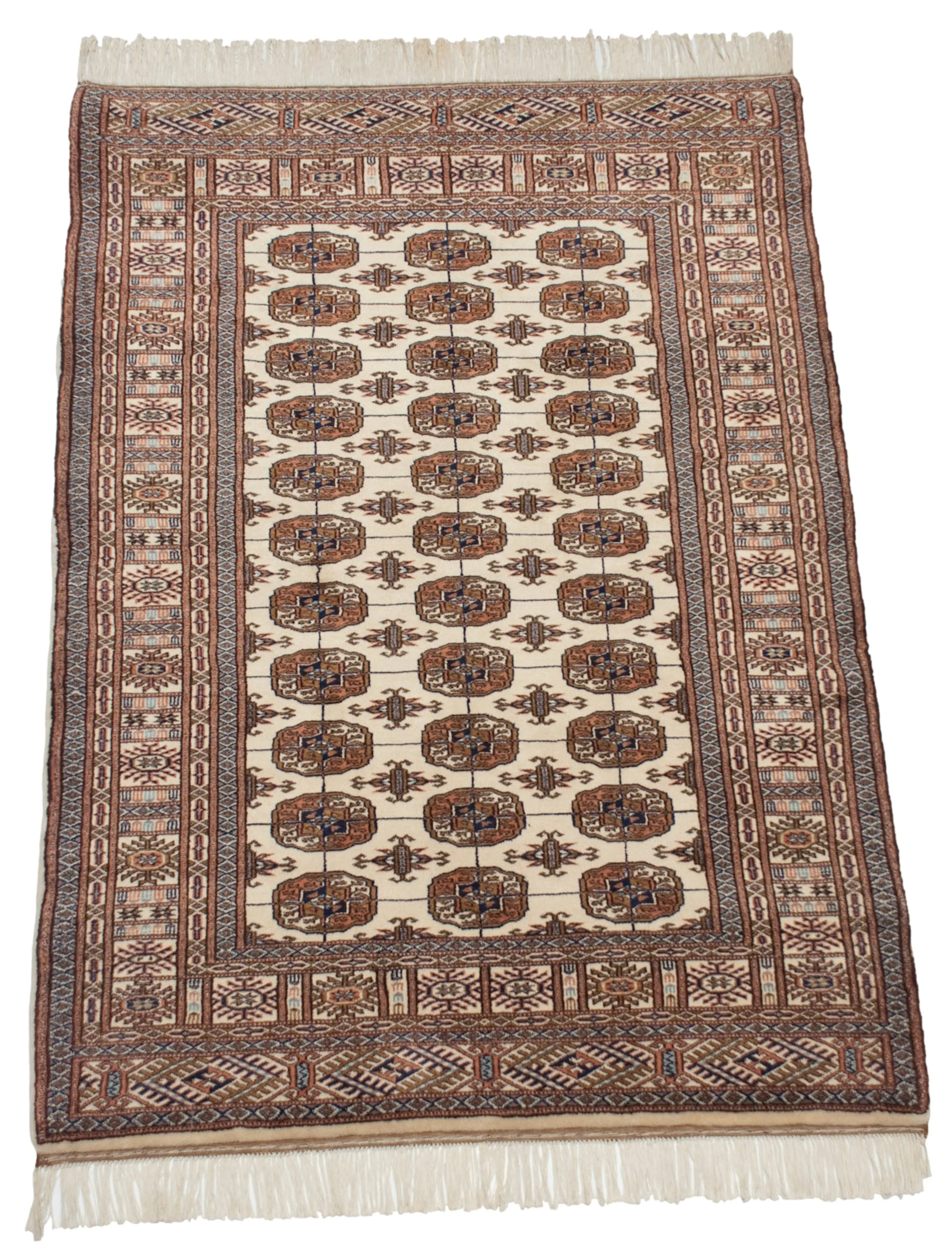 4x6.5 Vintage Fine Bokhara Rug - Image 5