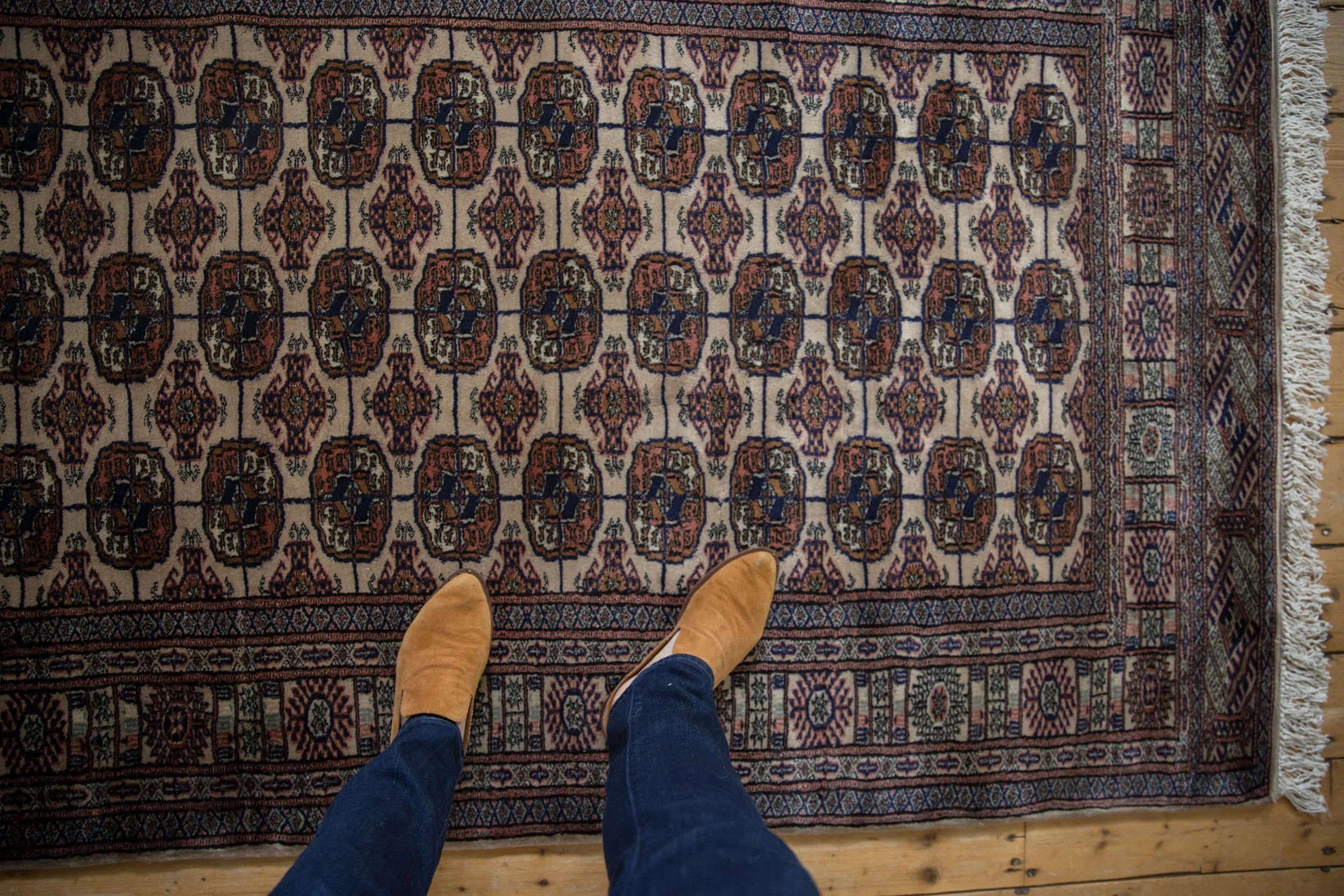 4x6.5 Vintage Fine Bokhara Rug - Image 2