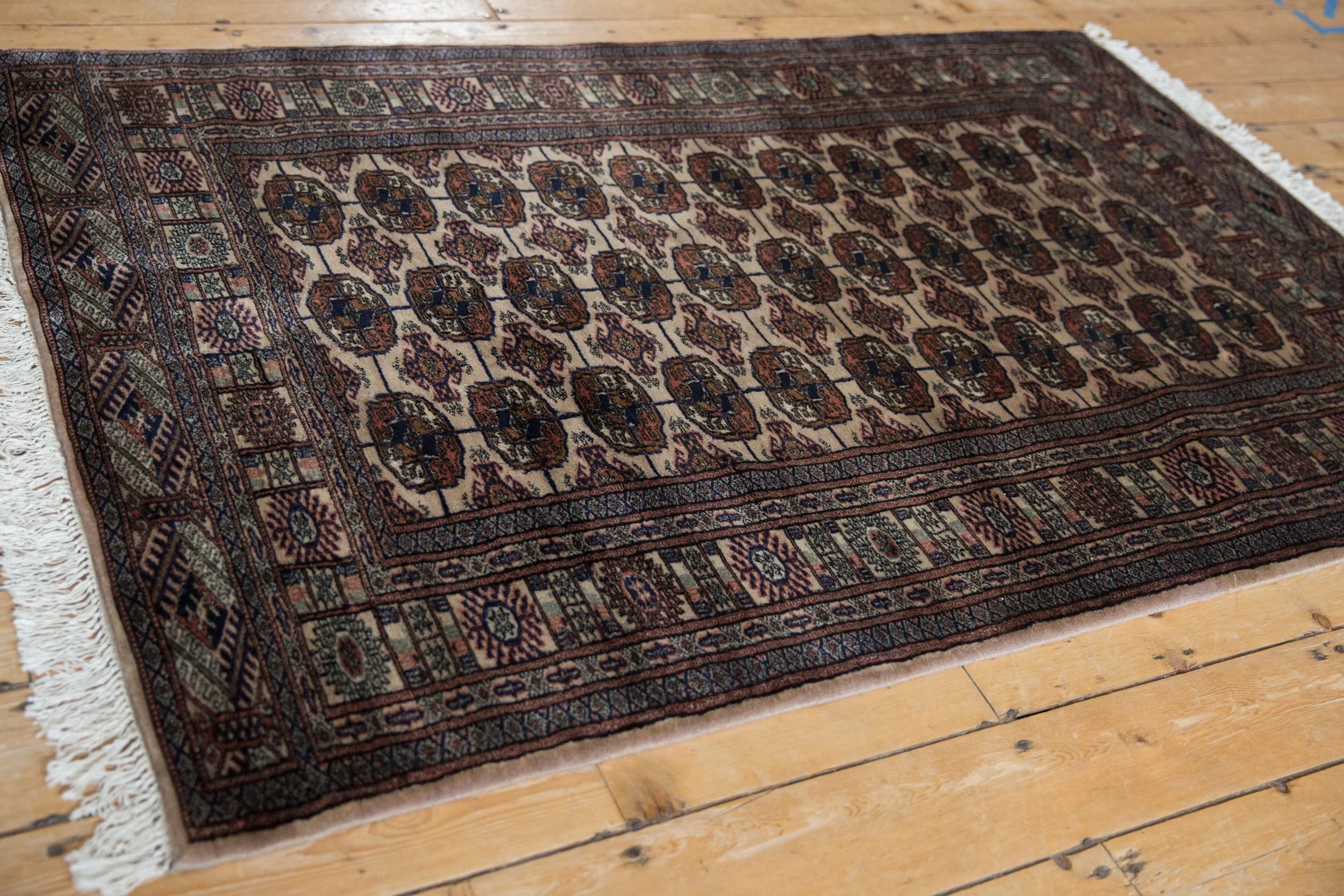 4x6.5 Vintage Fine Bokhara Rug - Image 4