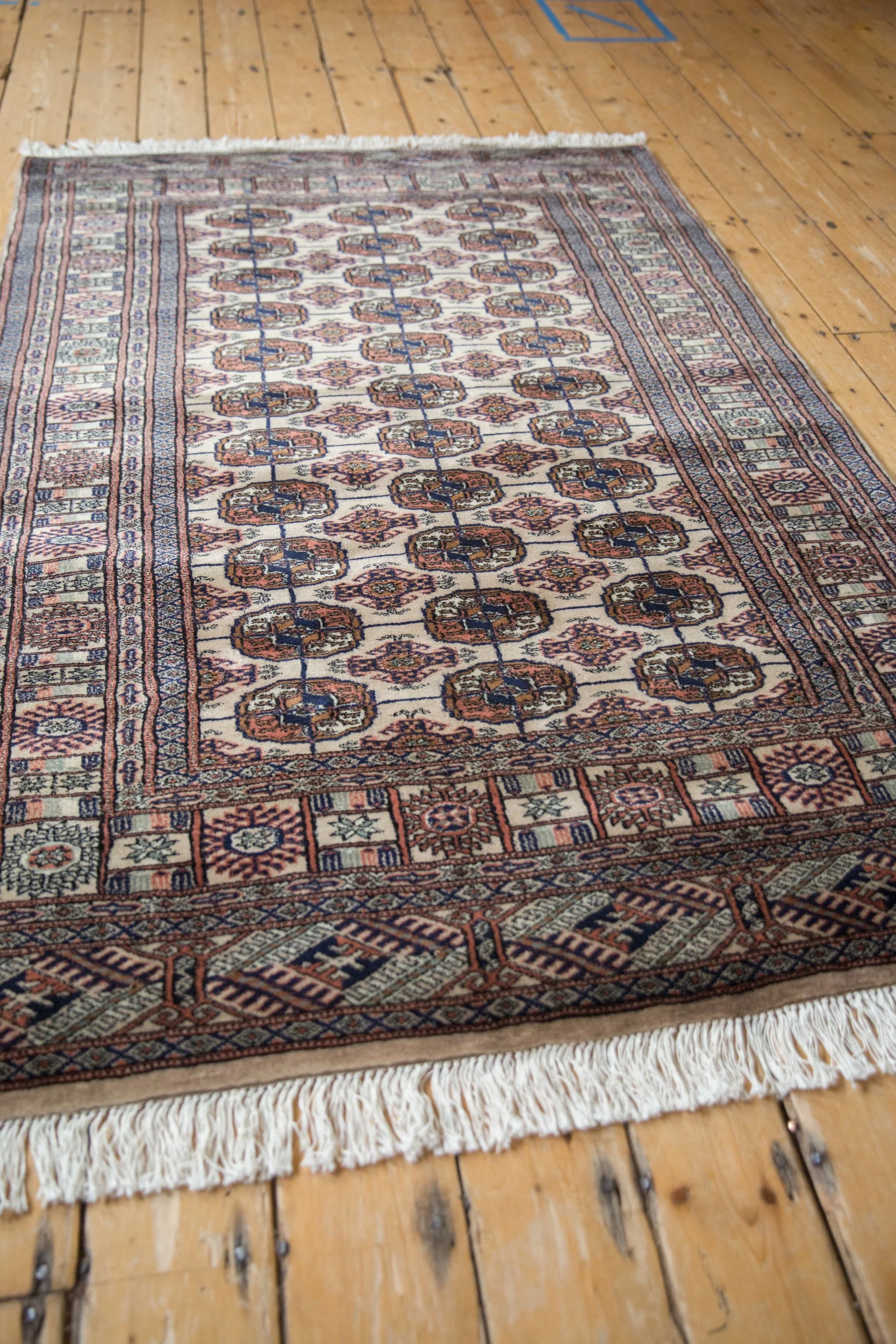 4x6.5 Vintage Fine Bokhara Rug - Image 5