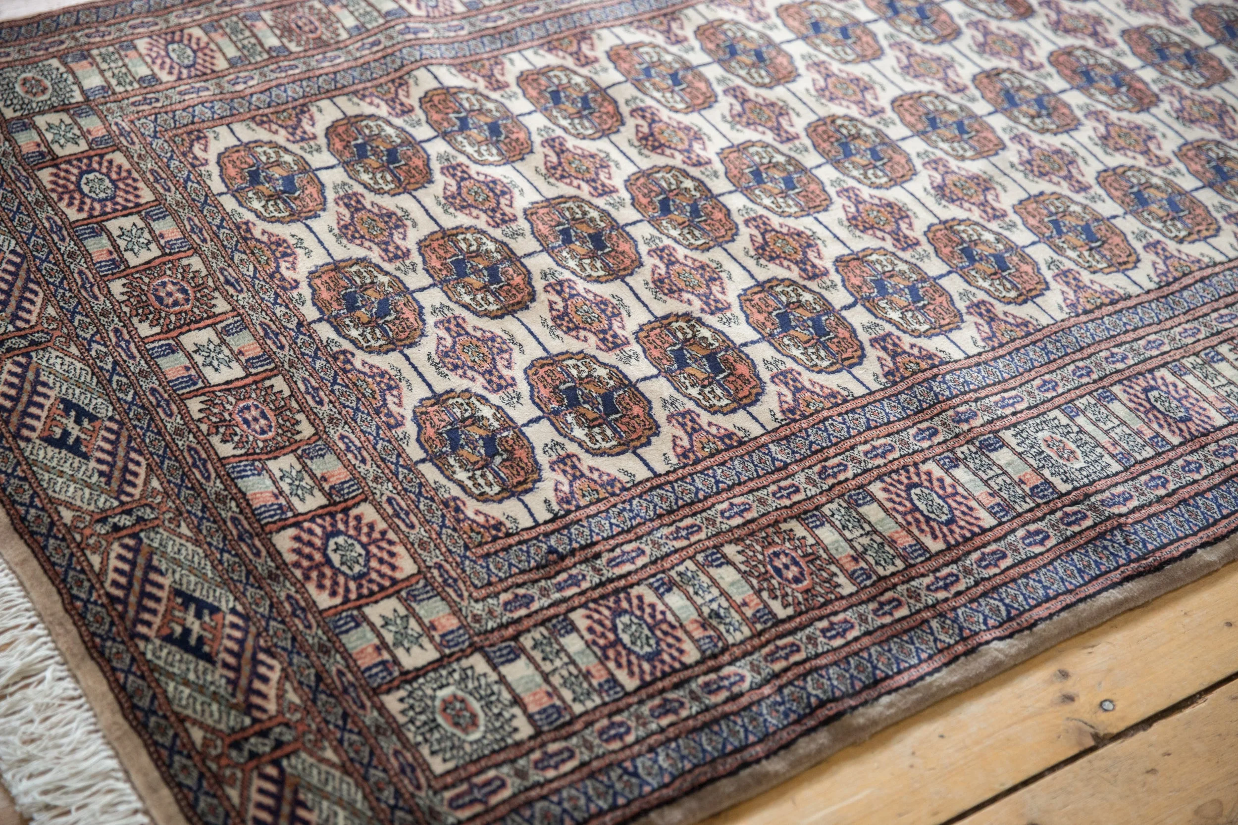 4x6.5 Vintage Fine Bokhara Rug - Image 7