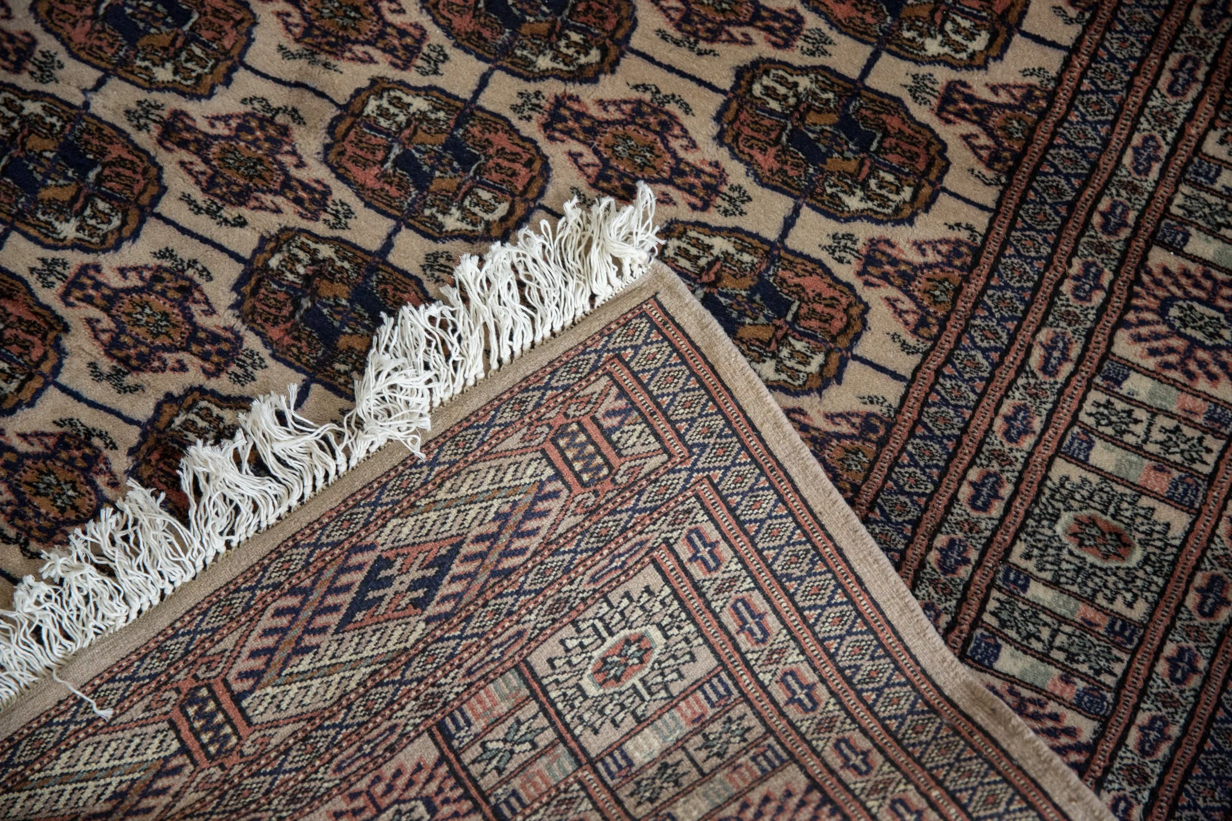 4x6.5 Vintage Fine Bokhara Rug - Image 9