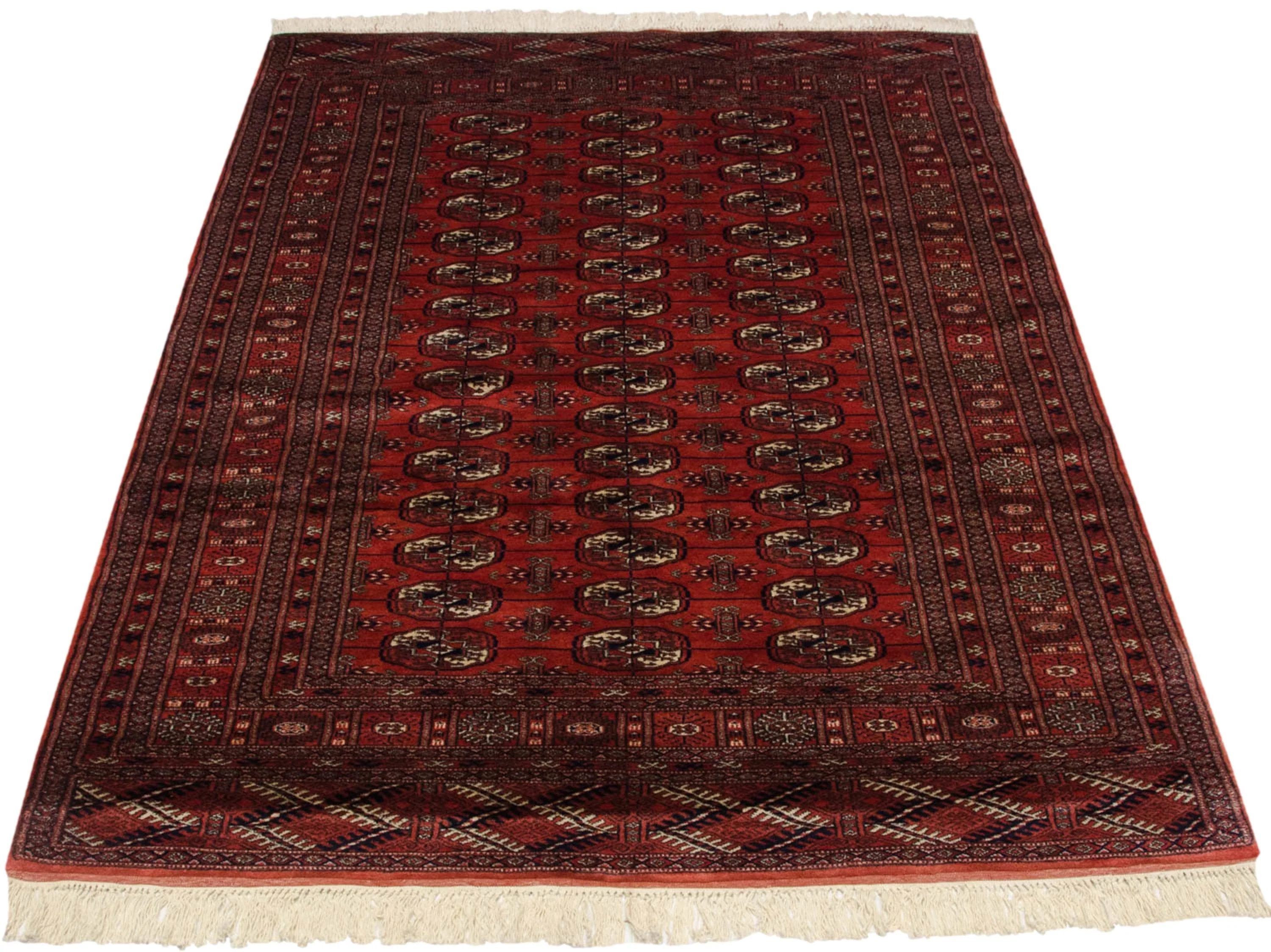 4x6.5 Vintage Fine Bokhara Rug - Image 4