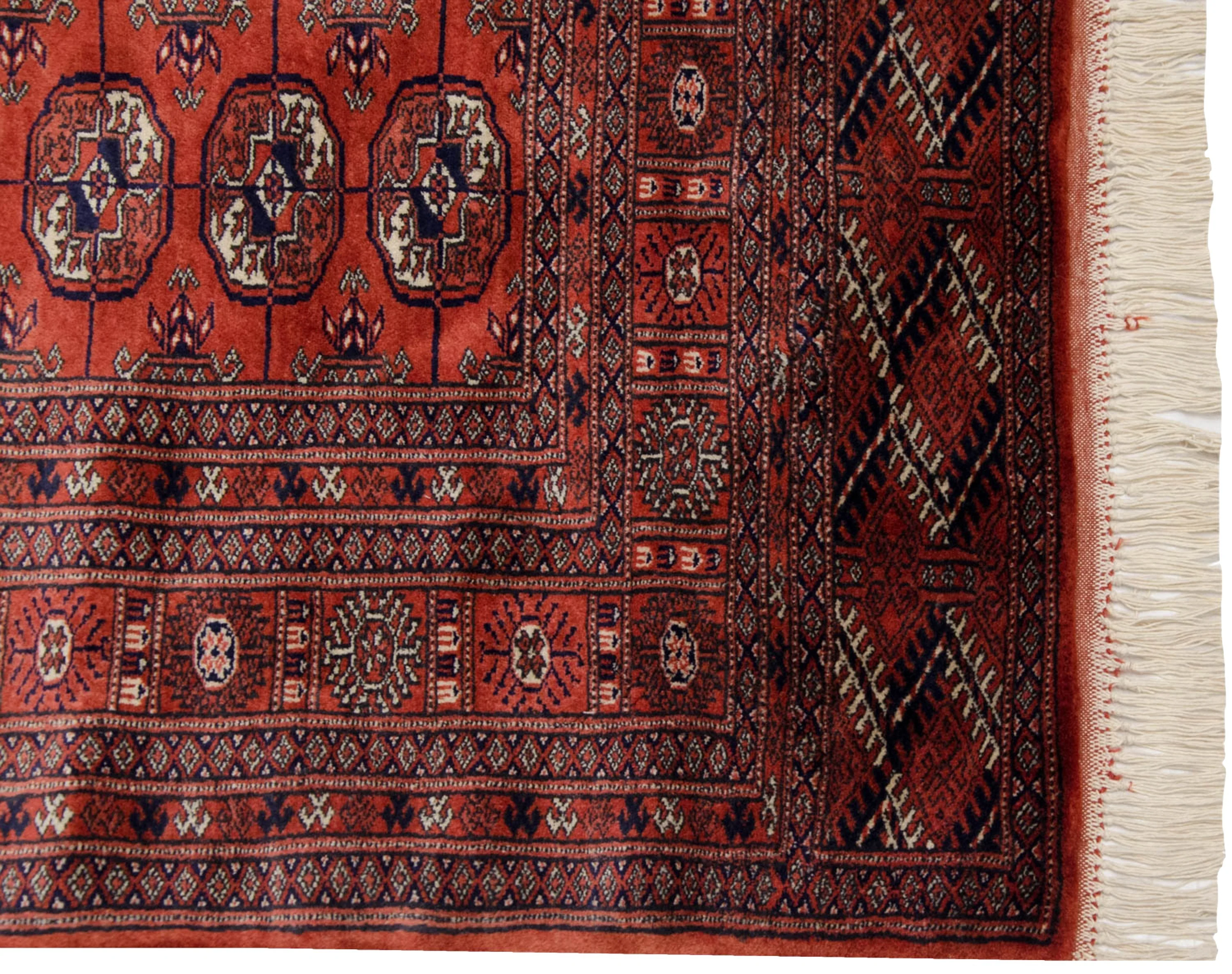 4x6.5 Vintage Fine Bokhara Rug - Image 5
