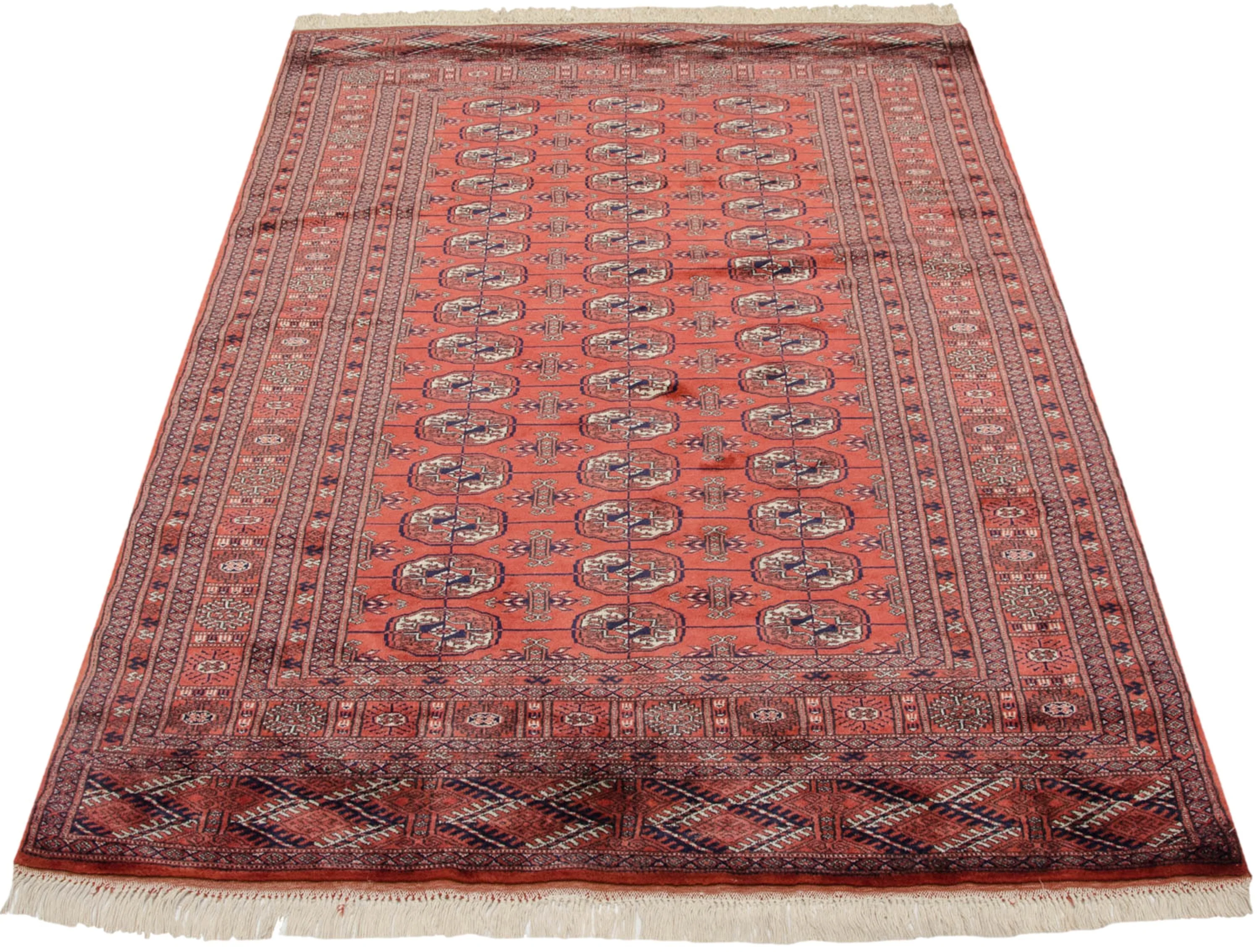 4x6.5 Vintage Fine Bokhara Rug - Image 6