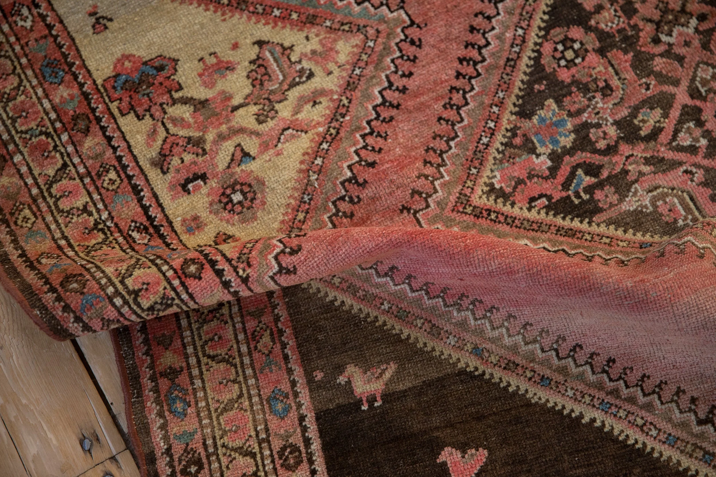 4x6.5 Vintage Fine Distressed Malayer Rug - Image 11