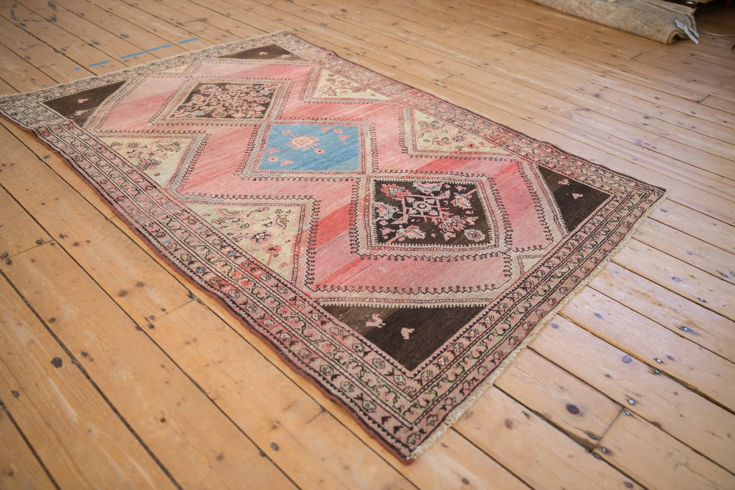 4x6.5 Vintage Fine Distressed Malayer Rug - Image 5