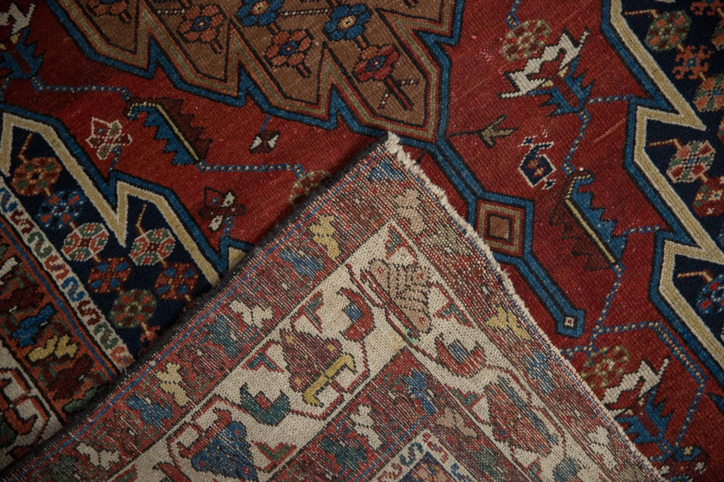 4x6.5 Vintage Fine Hamadan Rug - Image 10