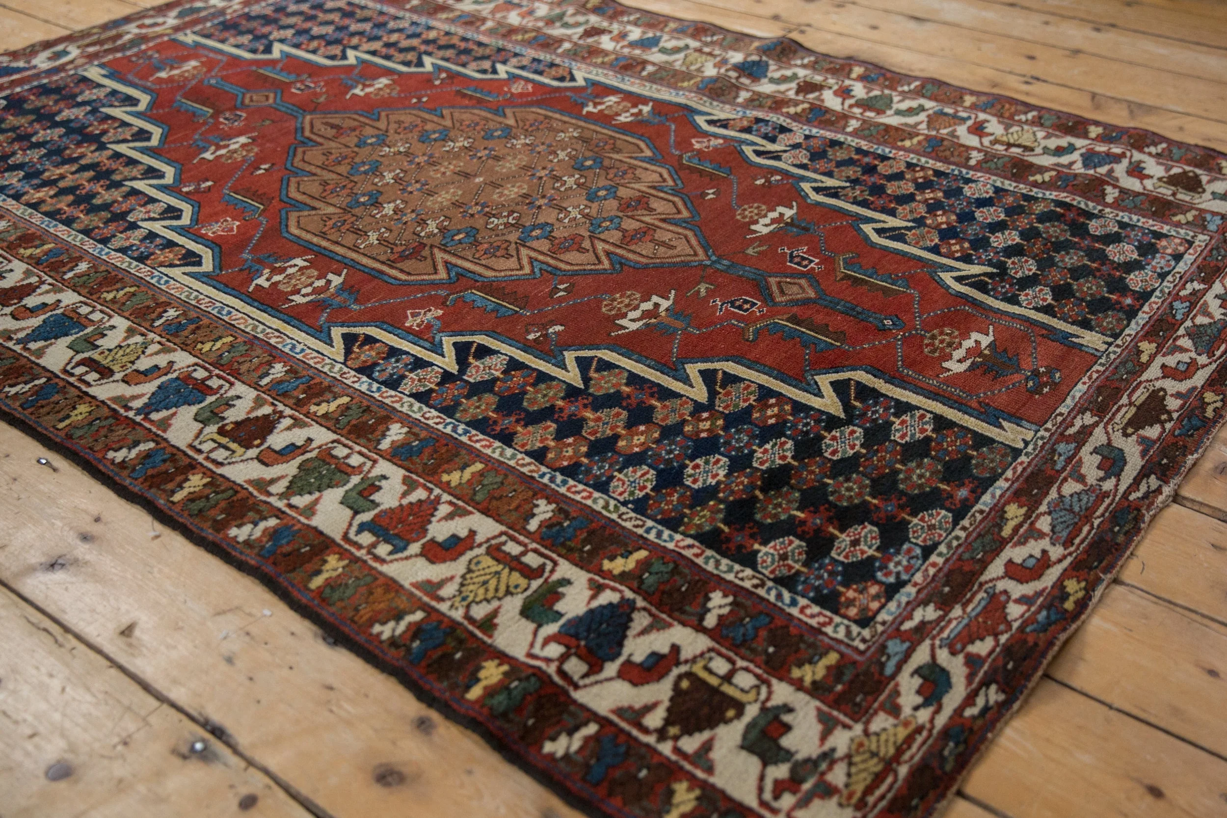 4x6.5 Vintage Fine Hamadan Rug - Image 2