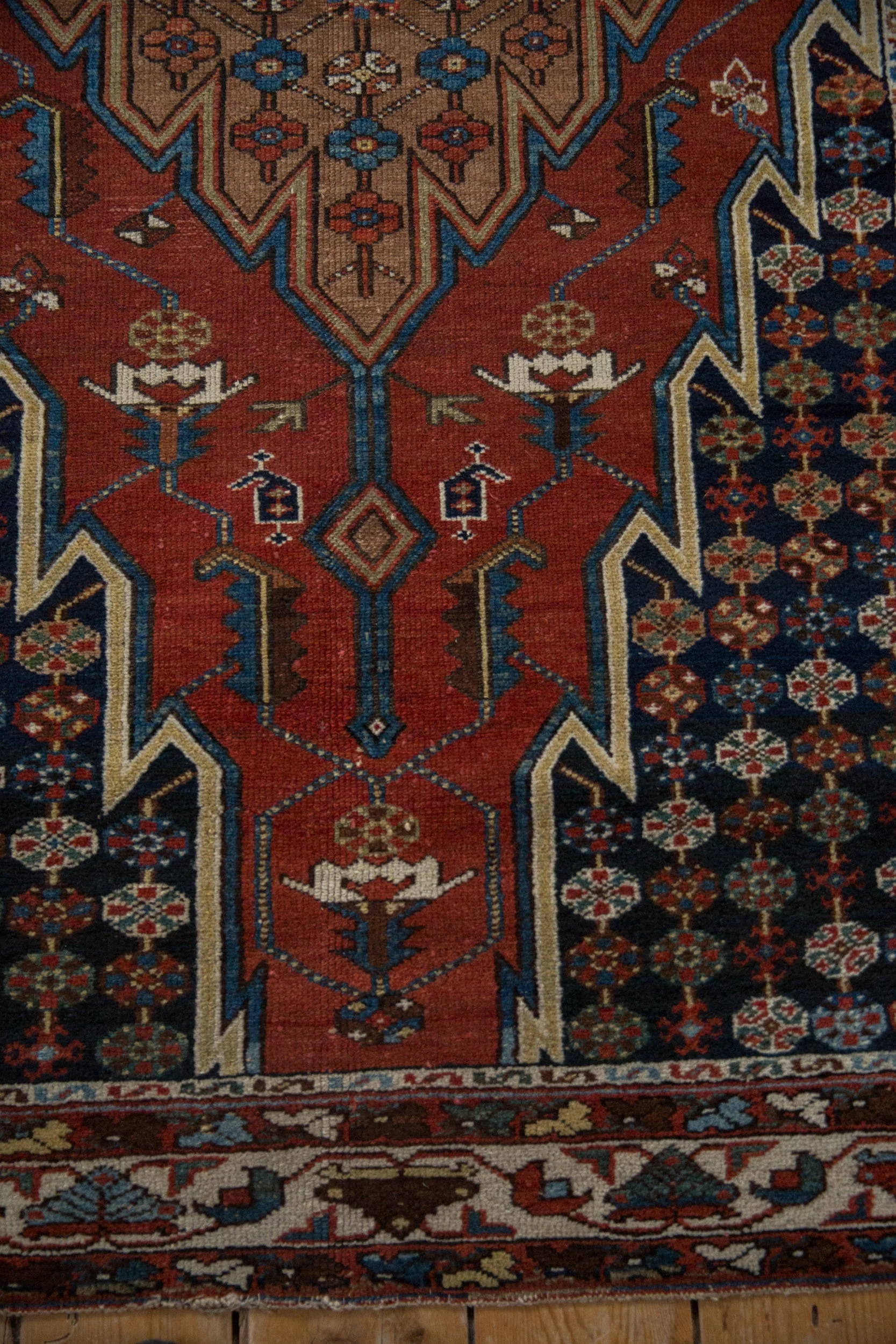 4x6.5 Vintage Fine Hamadan Rug - Image 4