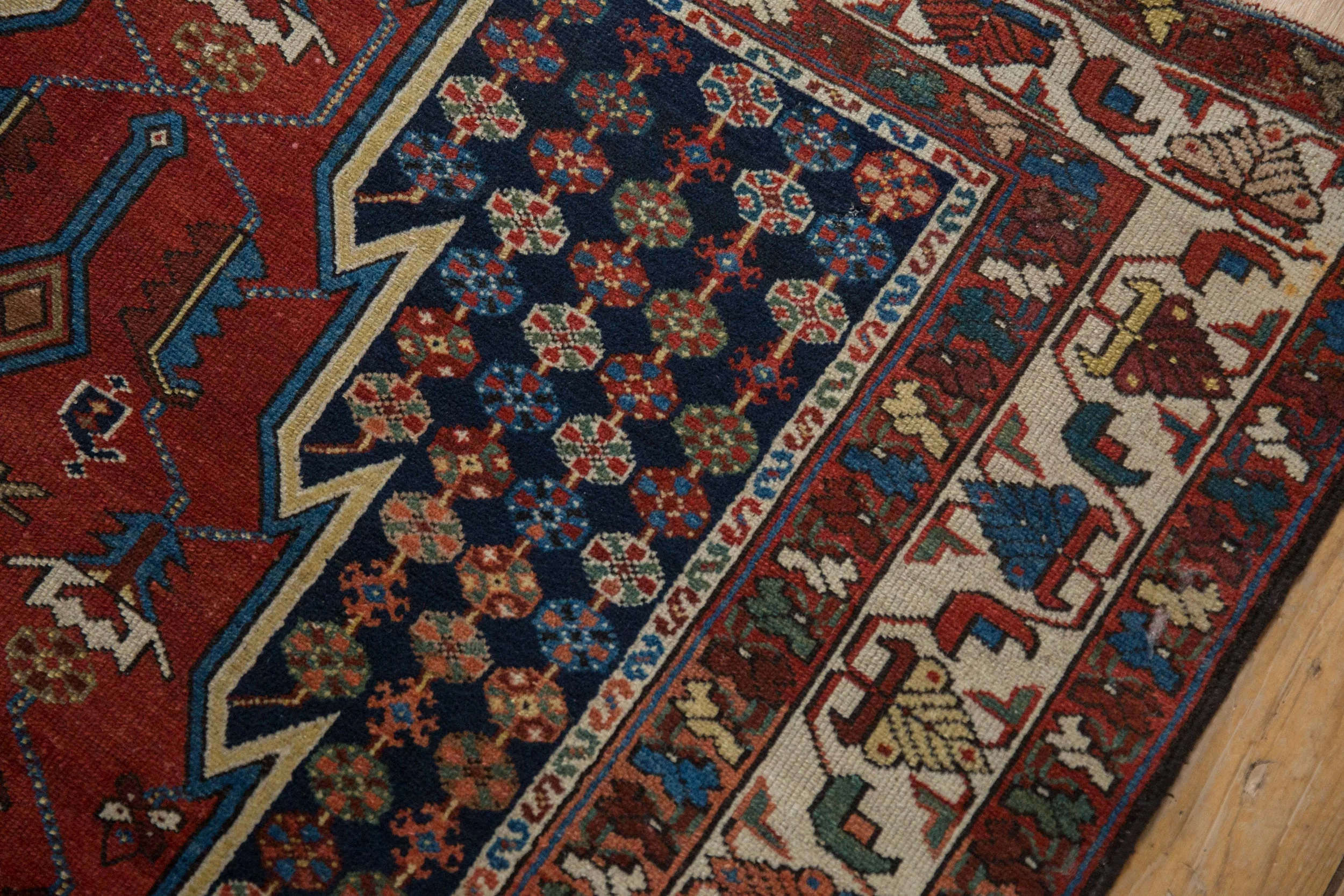 4x6.5 Vintage Fine Hamadan Rug - Image 7