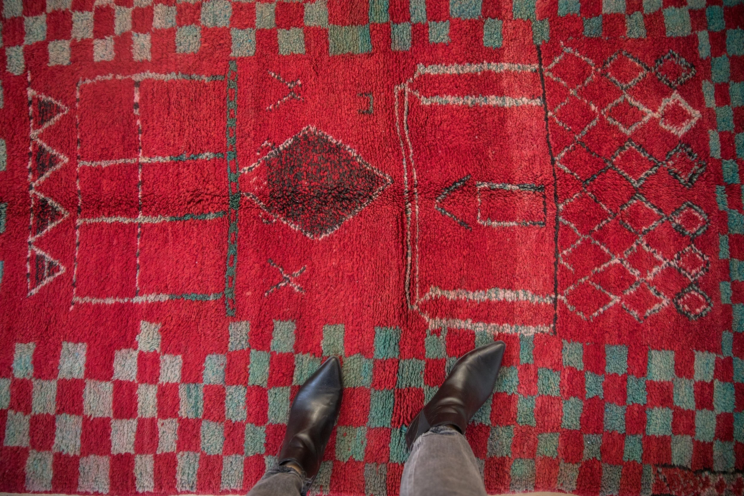 4x6.5 Vintage Moroccan Rug - Image 2