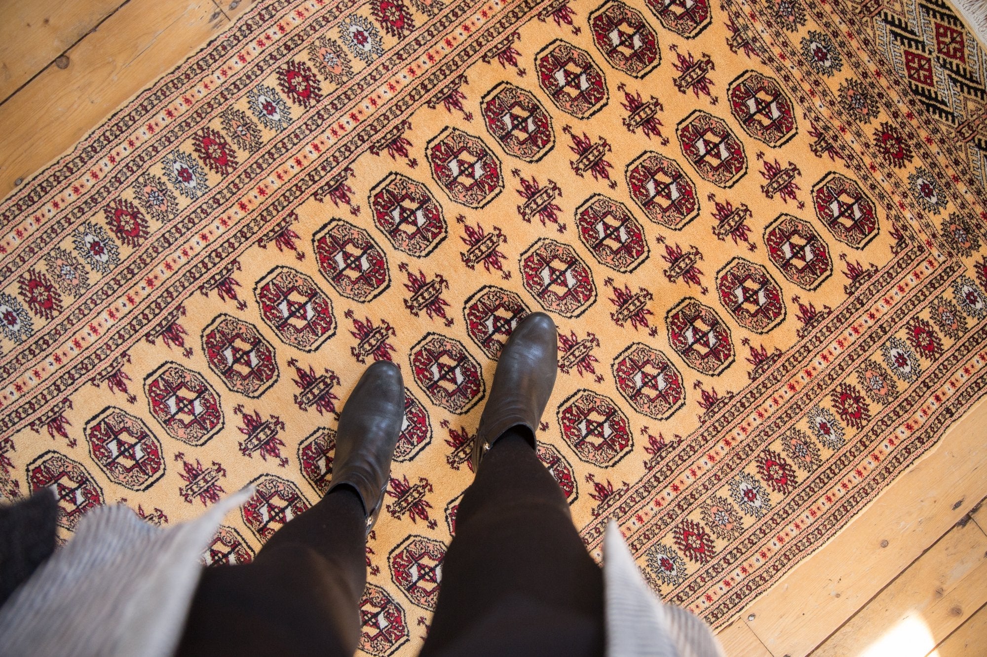 4x6.5 Vintage Pakistani Bokhara Design Rug - Image 2