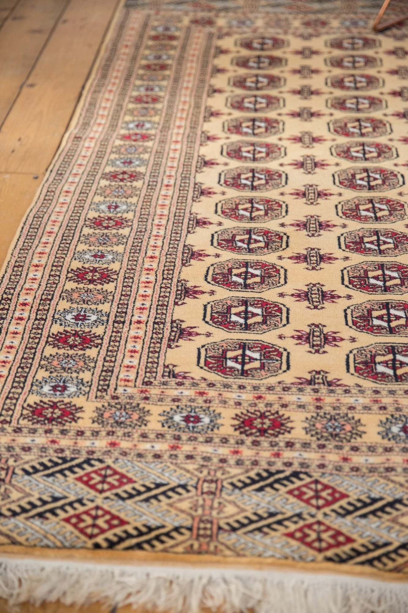 4x6.5 Vintage Pakistani Bokhara Design Rug - Image 4