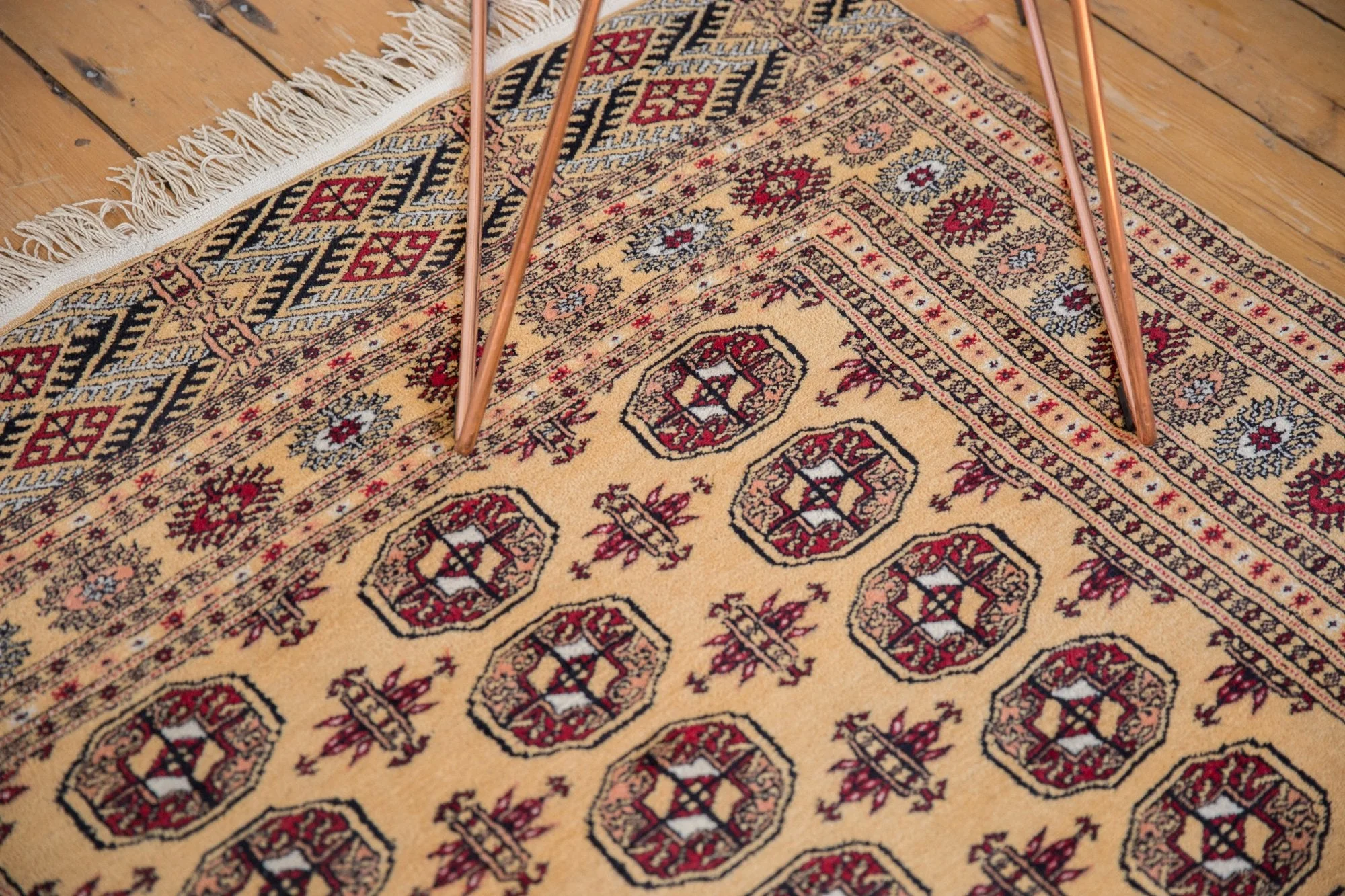 4x6.5 Vintage Pakistani Bokhara Design Rug - Image 5