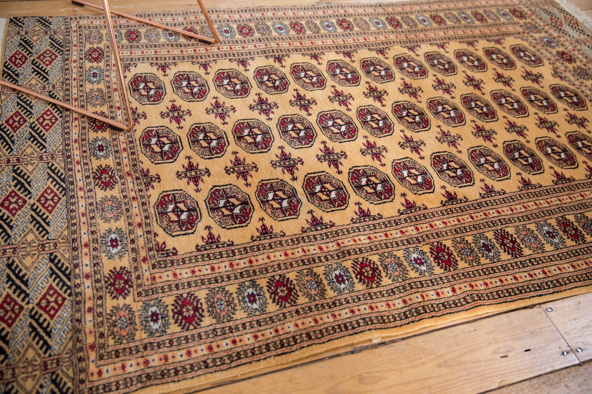 4x6.5 Vintage Pakistani Bokhara Design Rug - Image 8