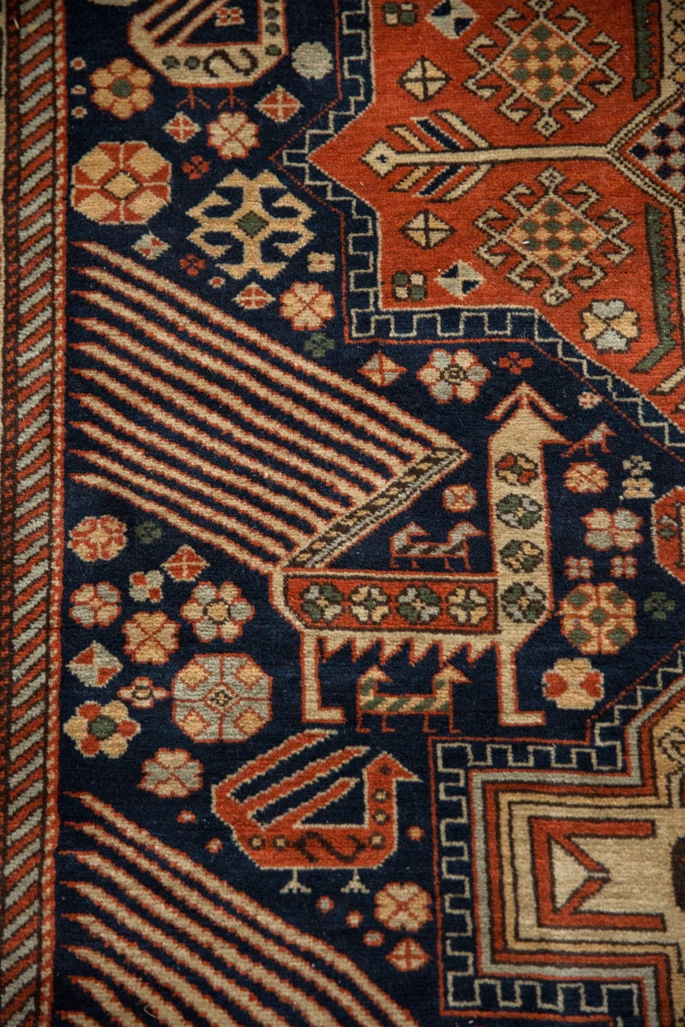 4x6.5 Vintage Romanian Akstafa Design Rug - Image 5