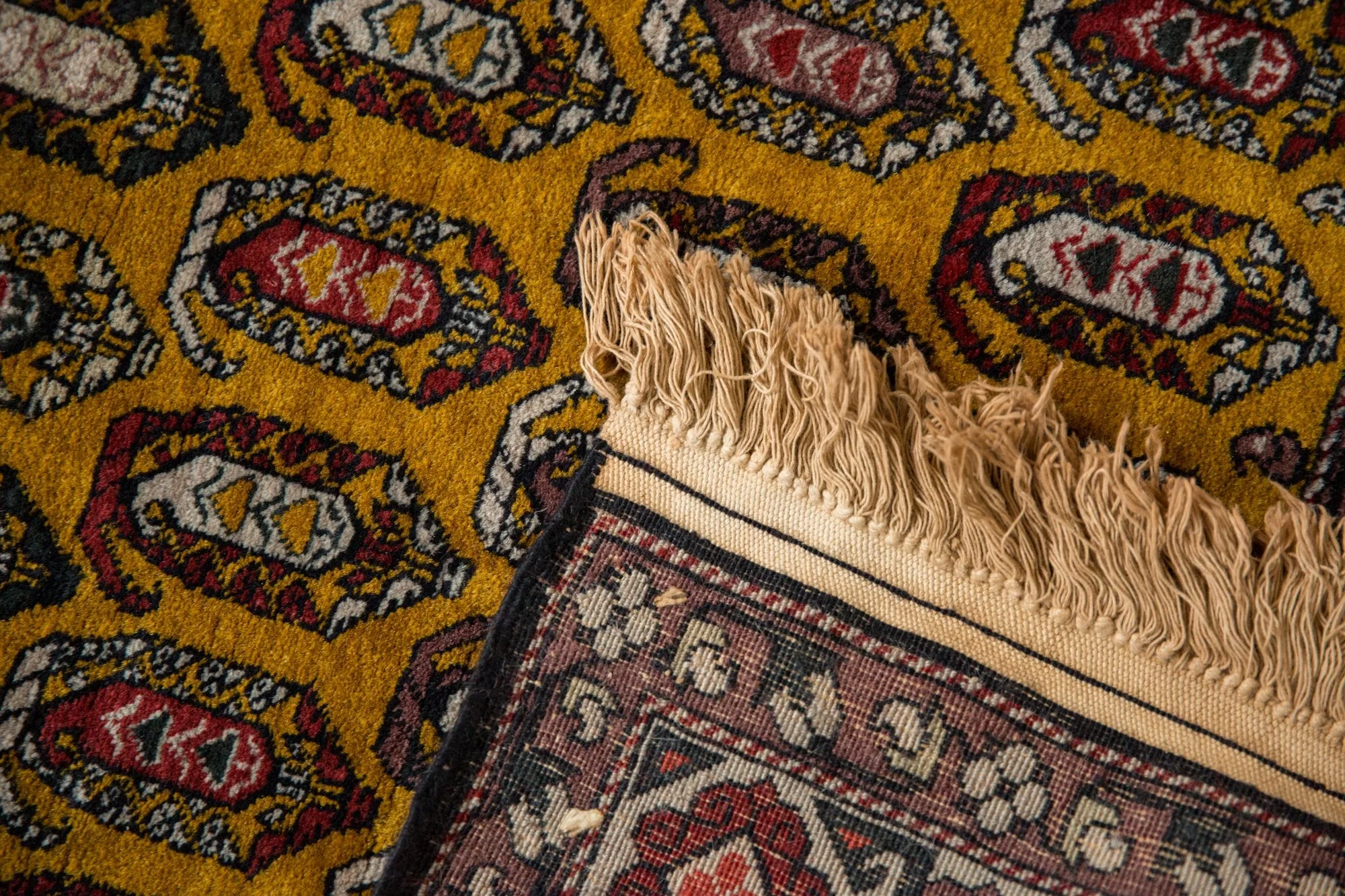4x6.5 Vintage Romanian Shirvan Design Rug - Image 10
