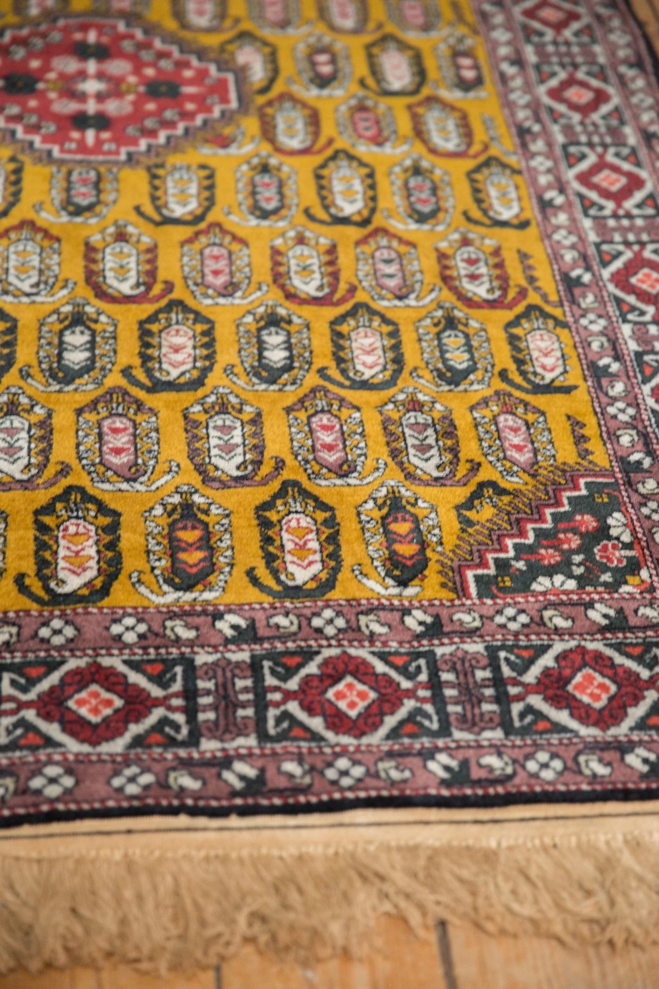 4x6.5 Vintage Romanian Shirvan Design Rug - Image 12