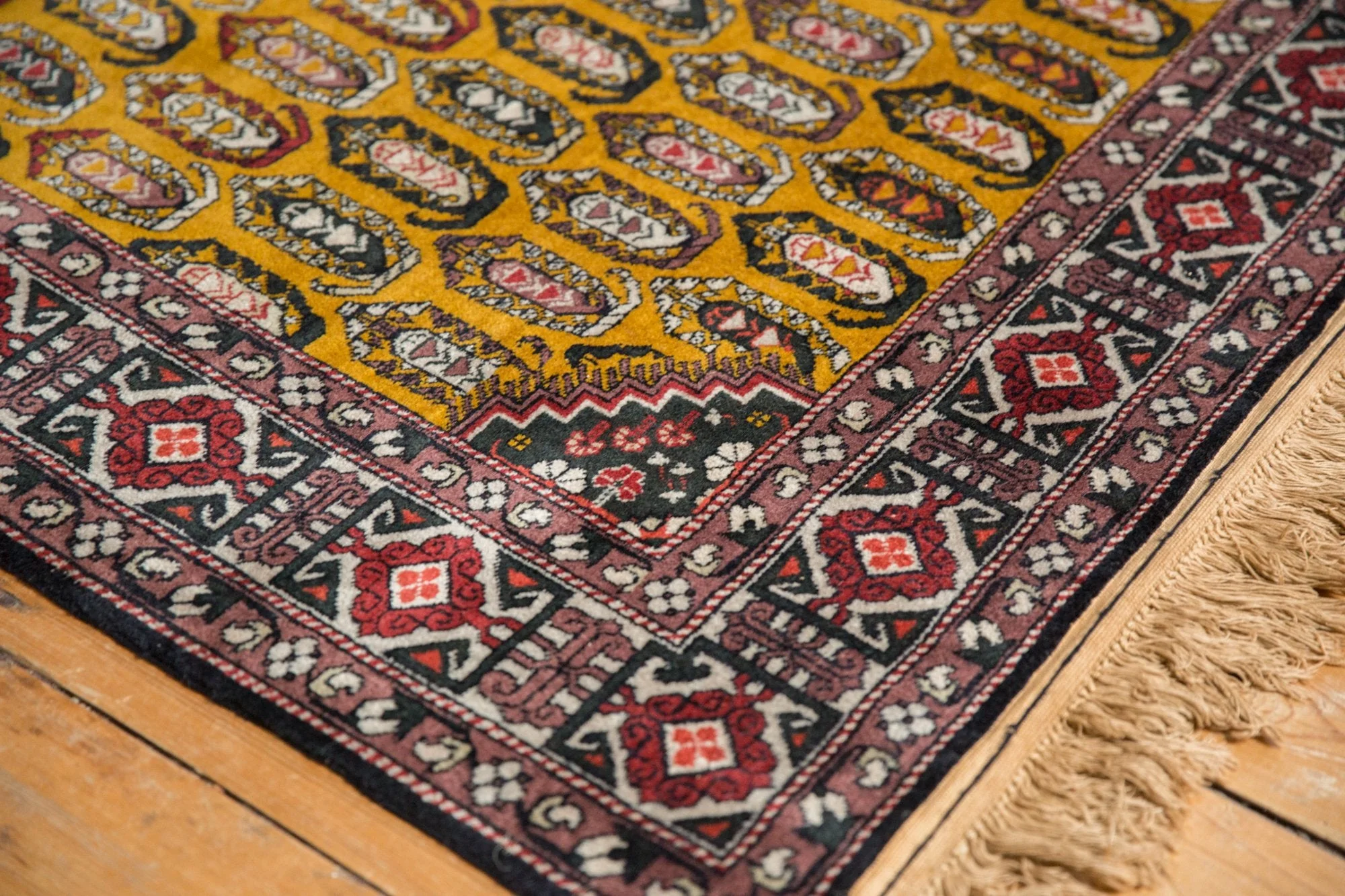 4x6.5 Vintage Romanian Shirvan Design Rug - Image 4