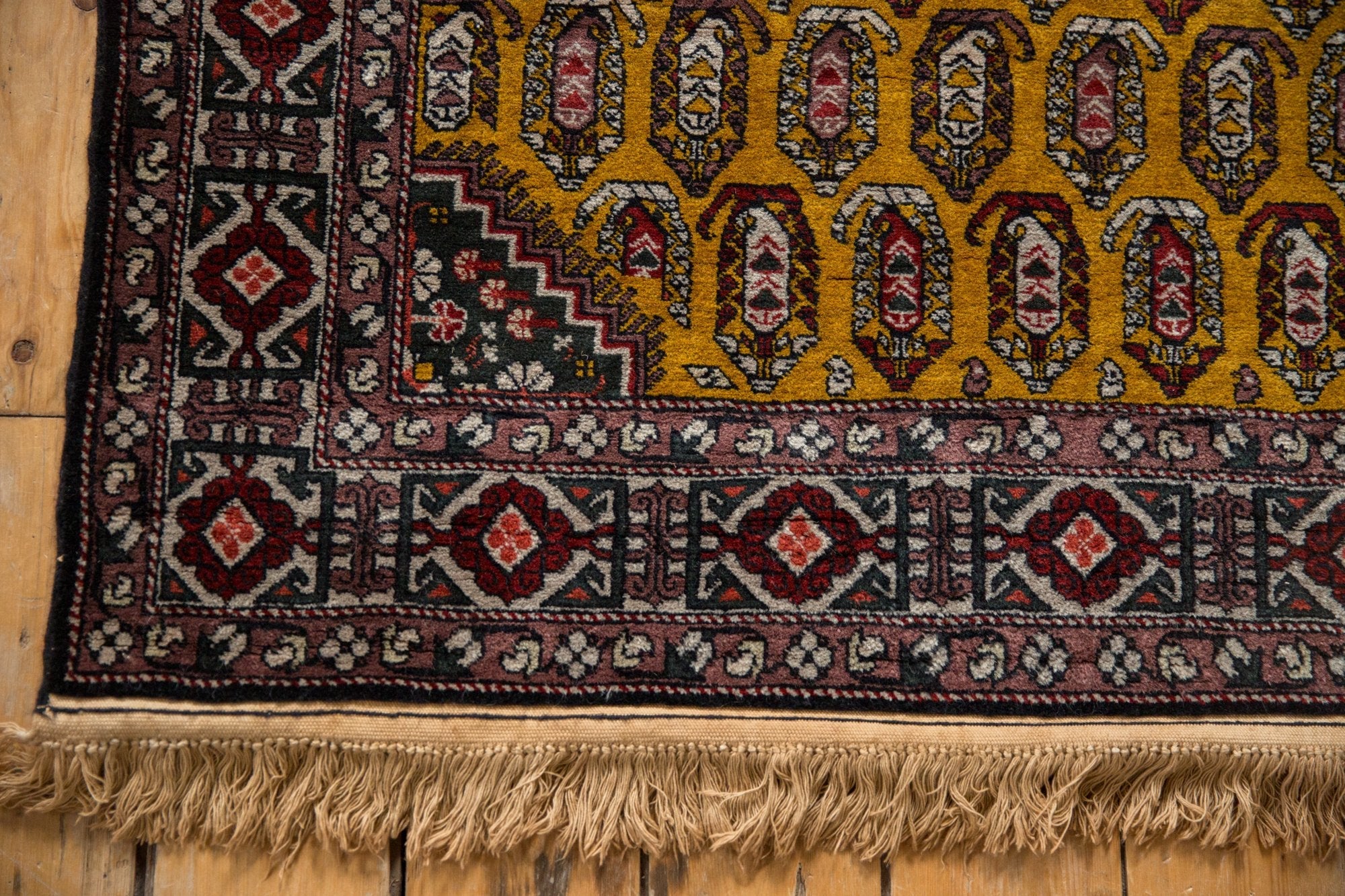 4x6.5 Vintage Romanian Shirvan Design Rug - Image 8