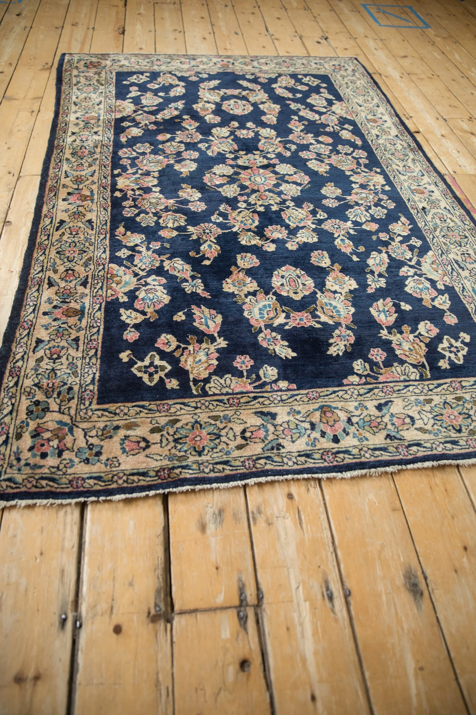 4x6.5 Vintage Sarouk Rug - Image 8
