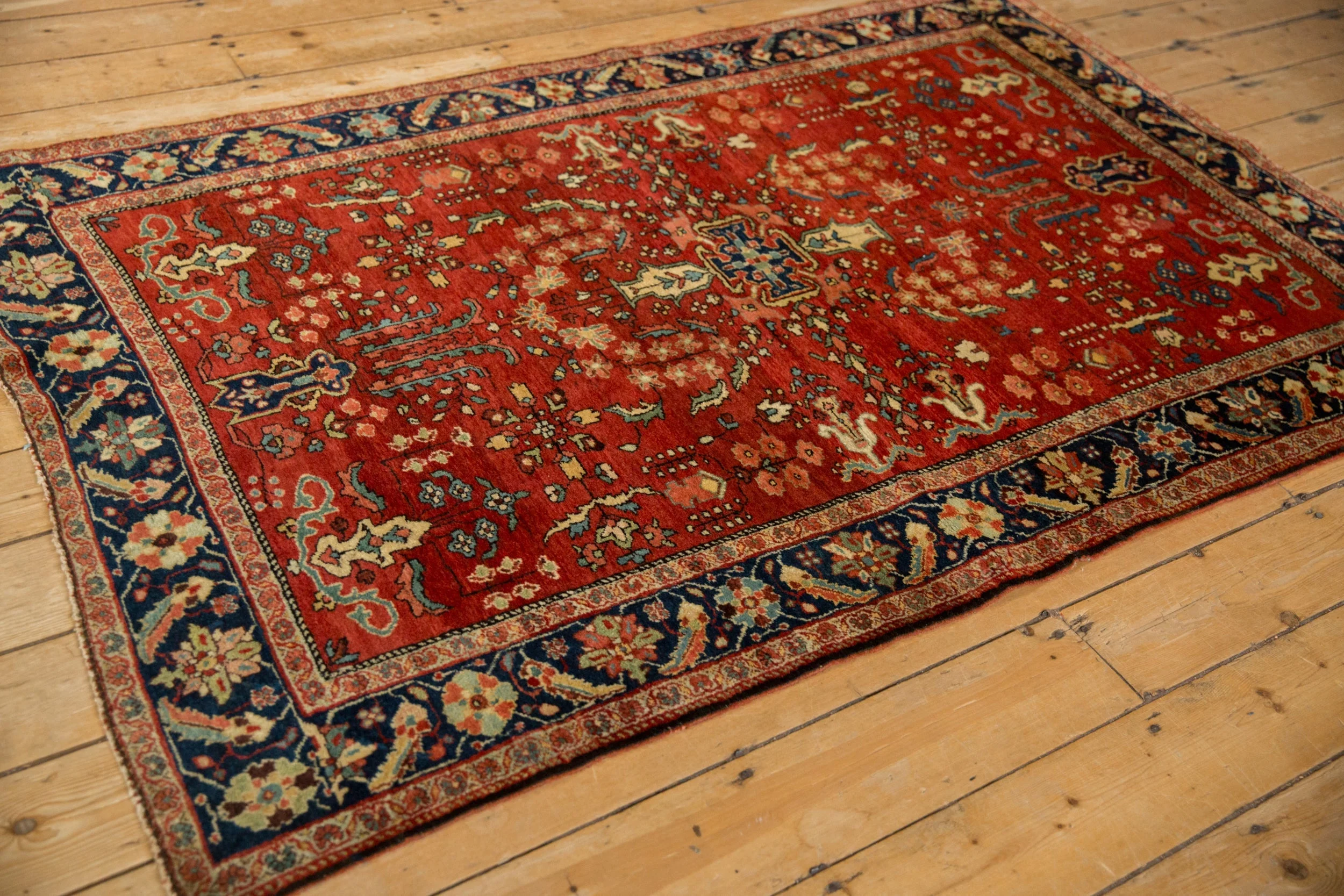 4x6.5 Vintage Sarouk Rug - Image 6
