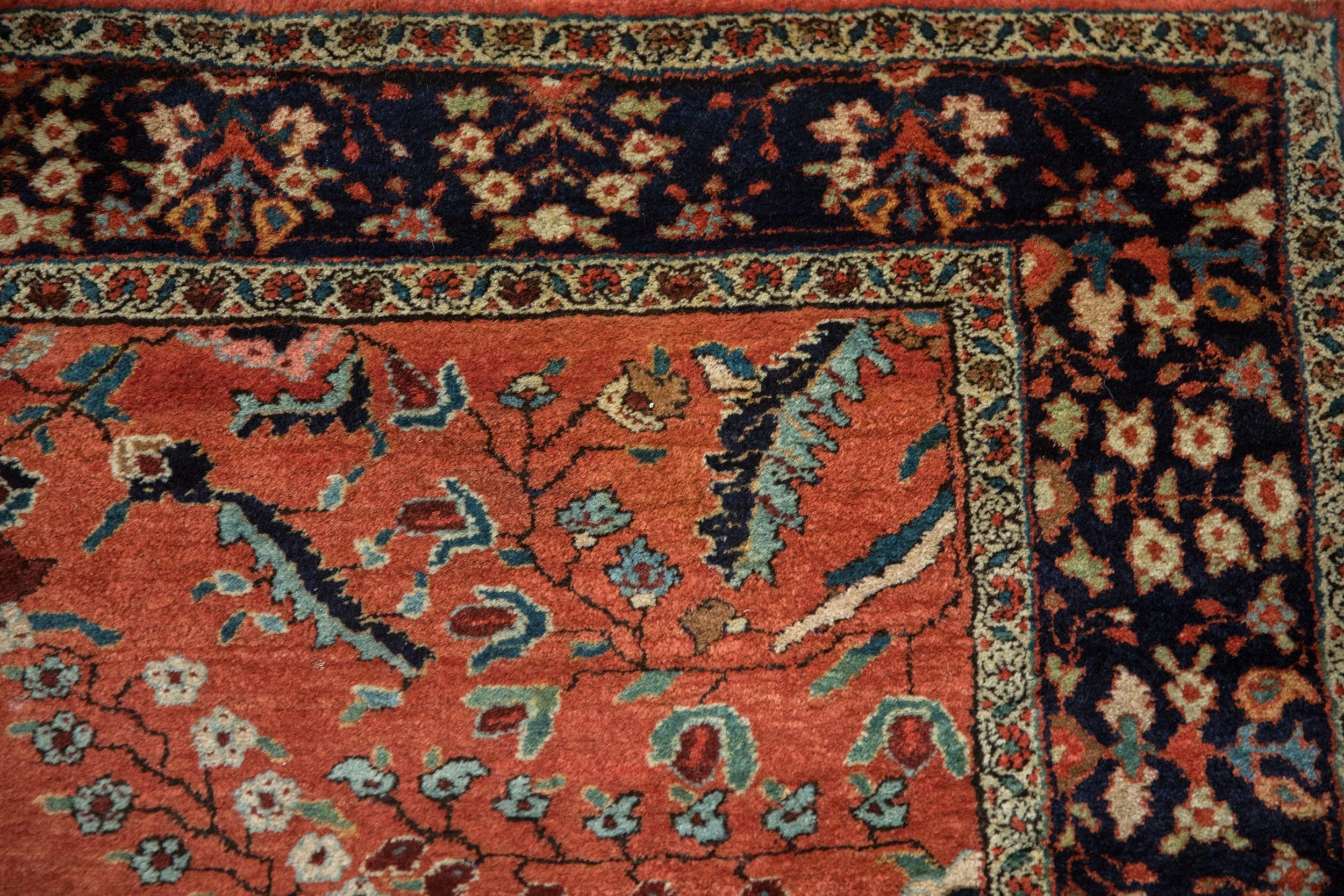 4x6.5 Vintage Sarouk Rug - Image 4