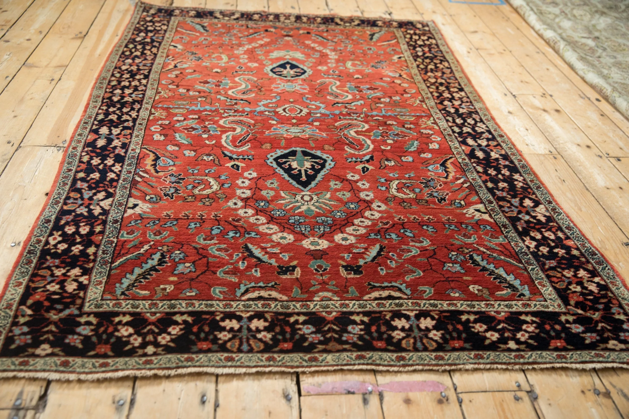 4x6.5 Vintage Sarouk Rug - Image 8