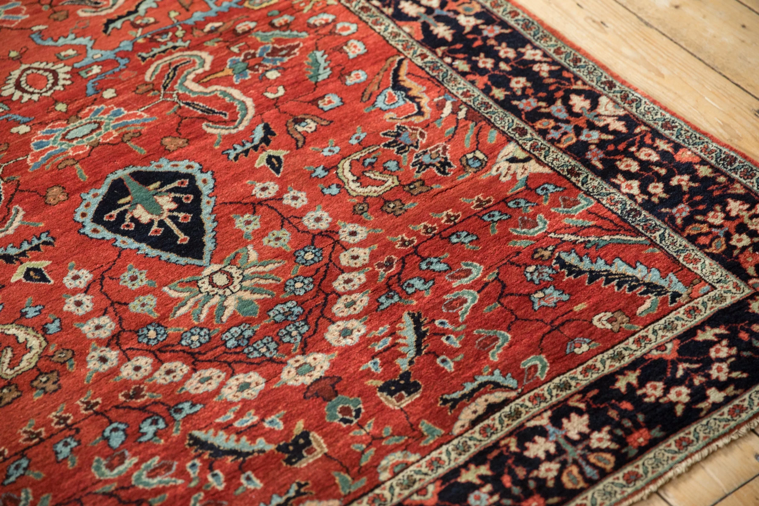 4x6.5 Vintage Sarouk Rug - Image 9