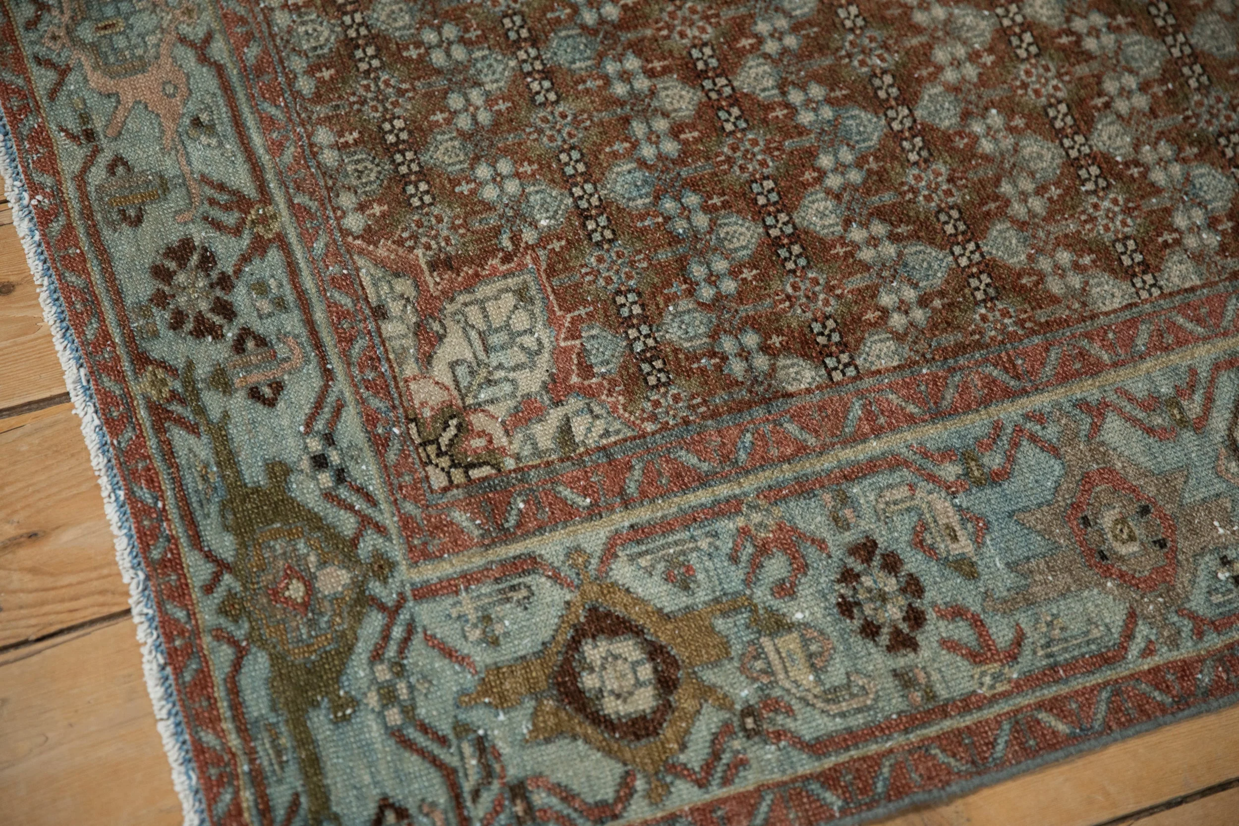 4x6 Antique Distressed Malayer Rug - Image 5