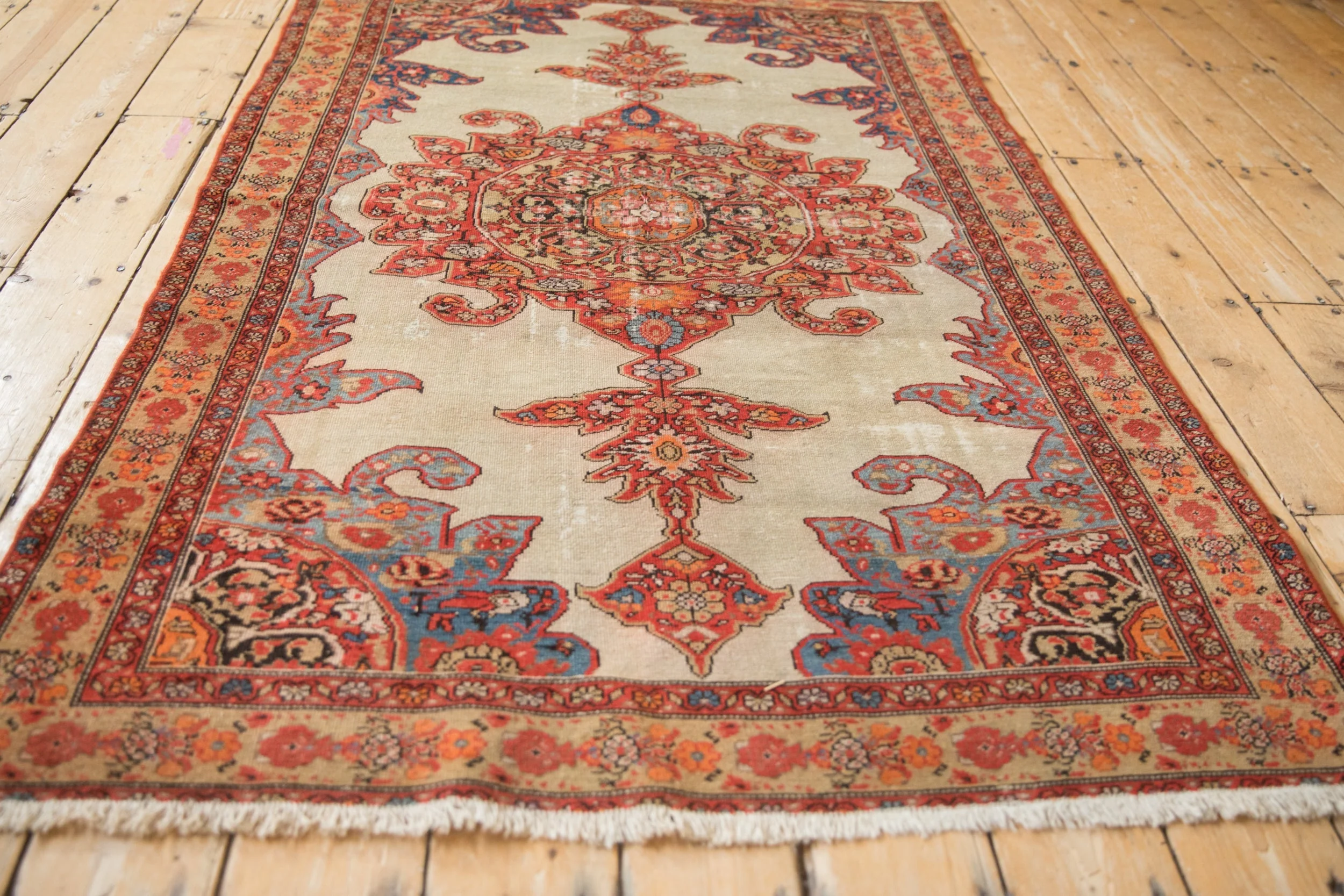 4x6 Antique Fine Malayer Rug - Image 9