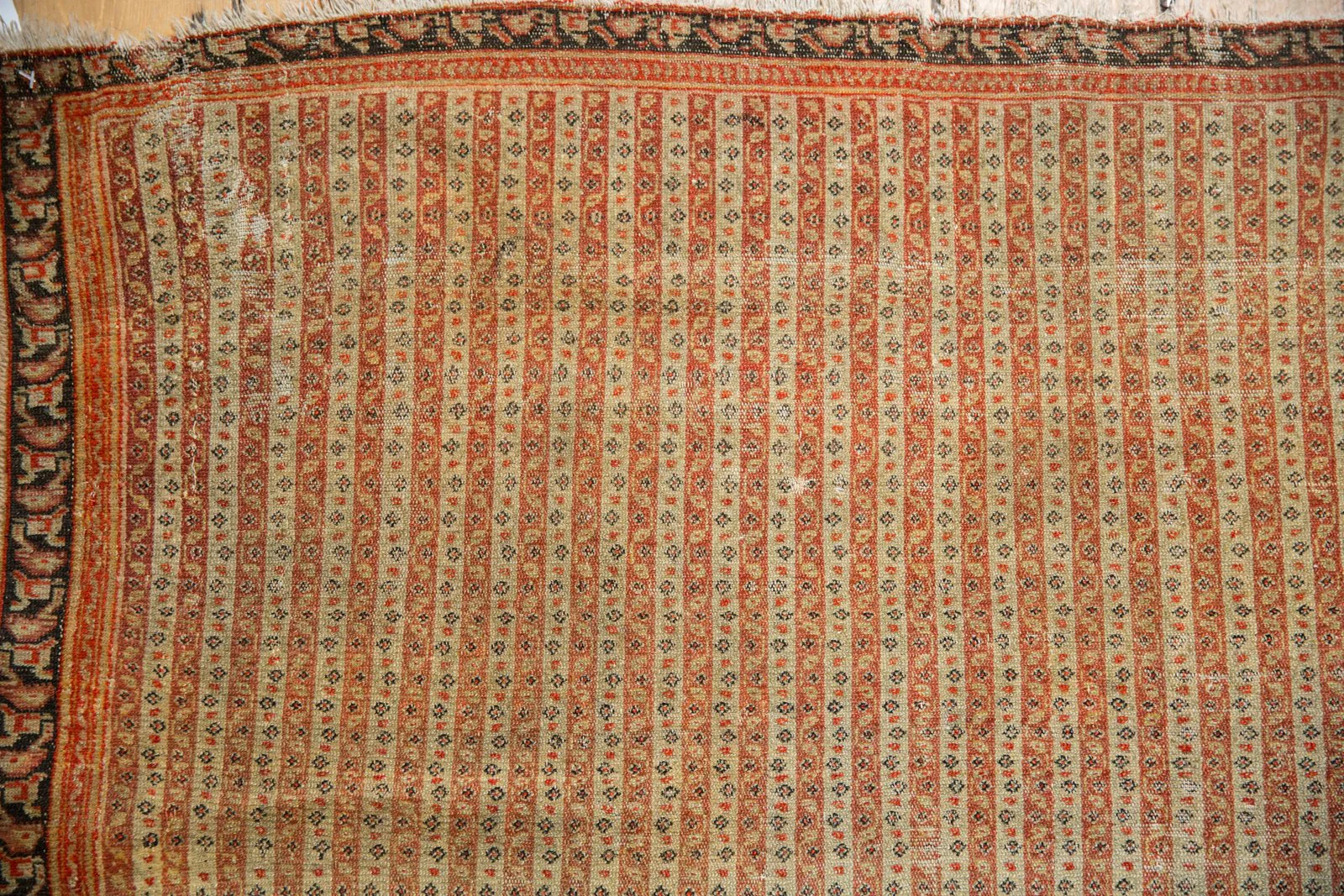 4x6 Antique Fine Senneh Rug - Image 7