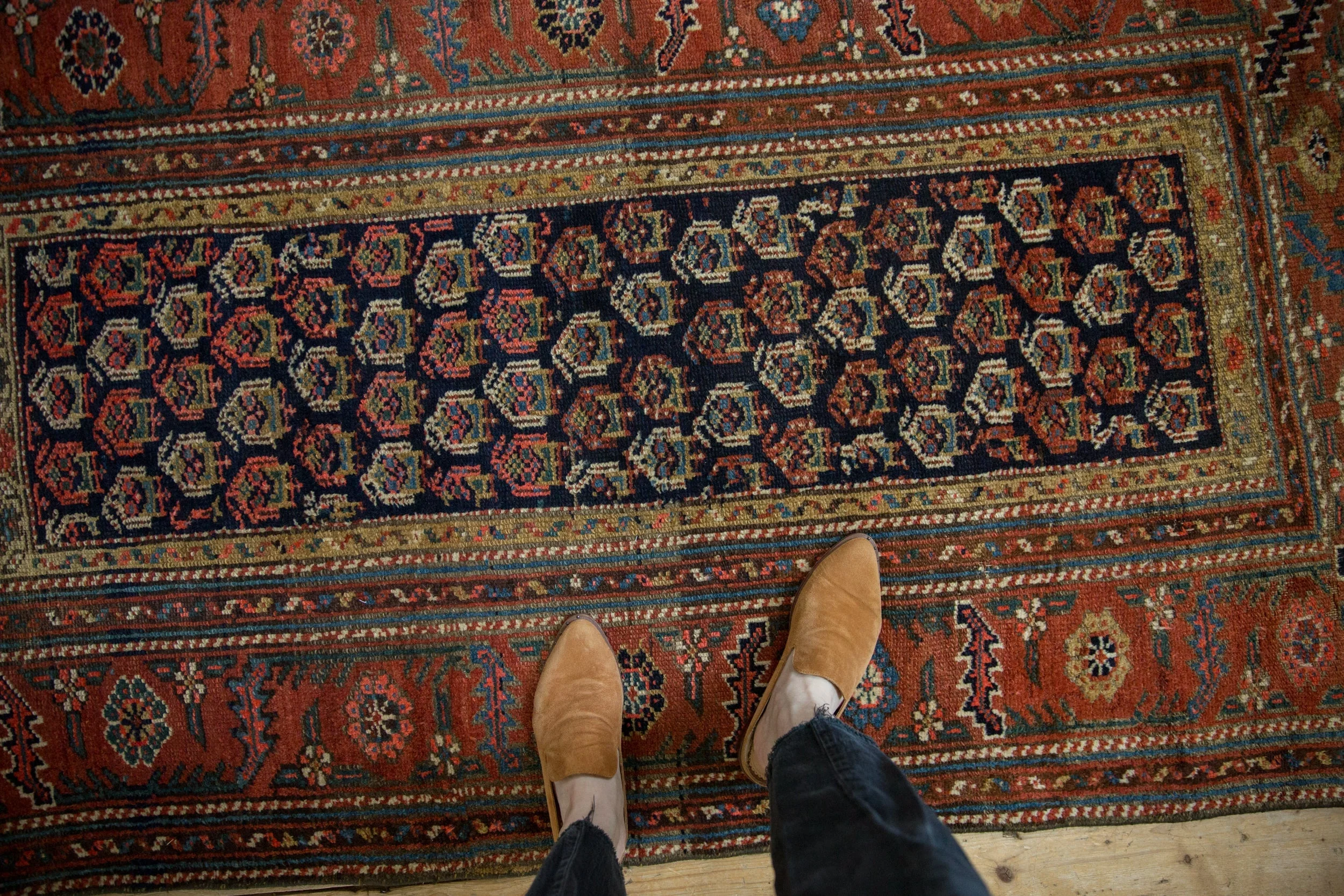 4x6 Antique Kurdish Hamadan Rug - Image 2