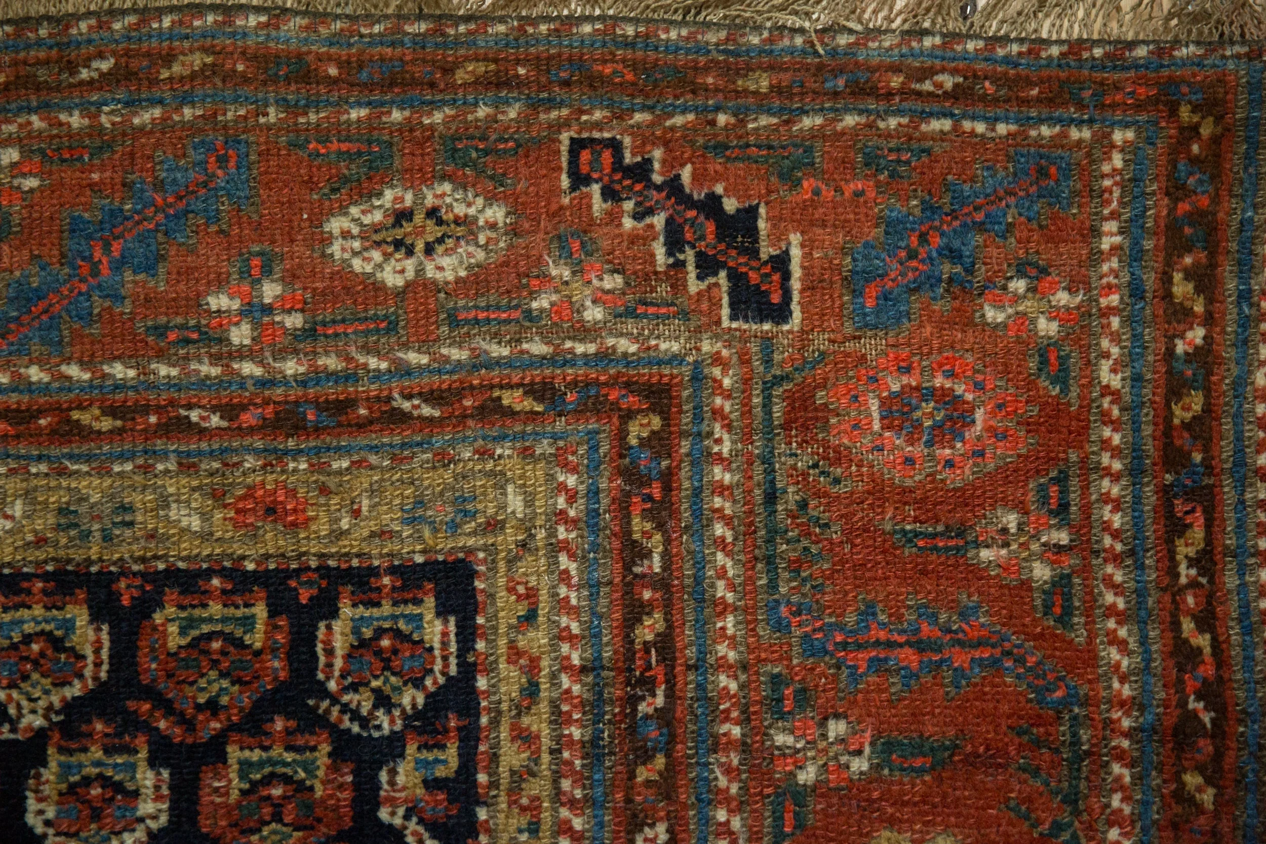 4x6 Antique Kurdish Hamadan Rug - Image 3