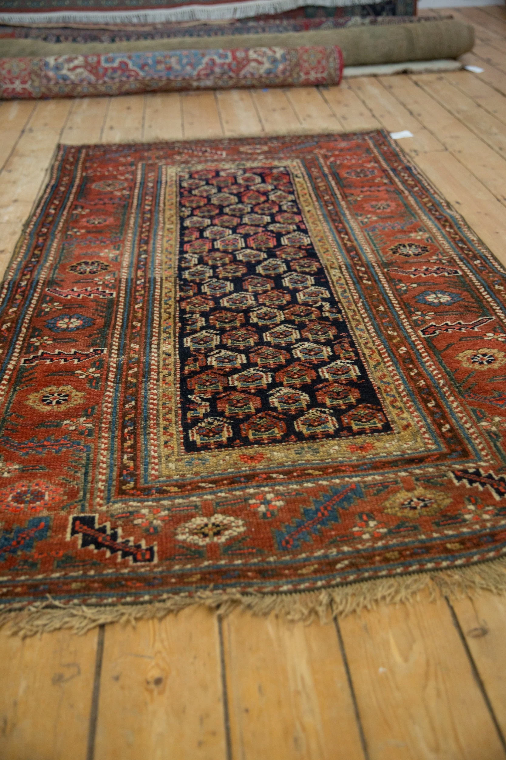4x6 Antique Kurdish Hamadan Rug - Image 4