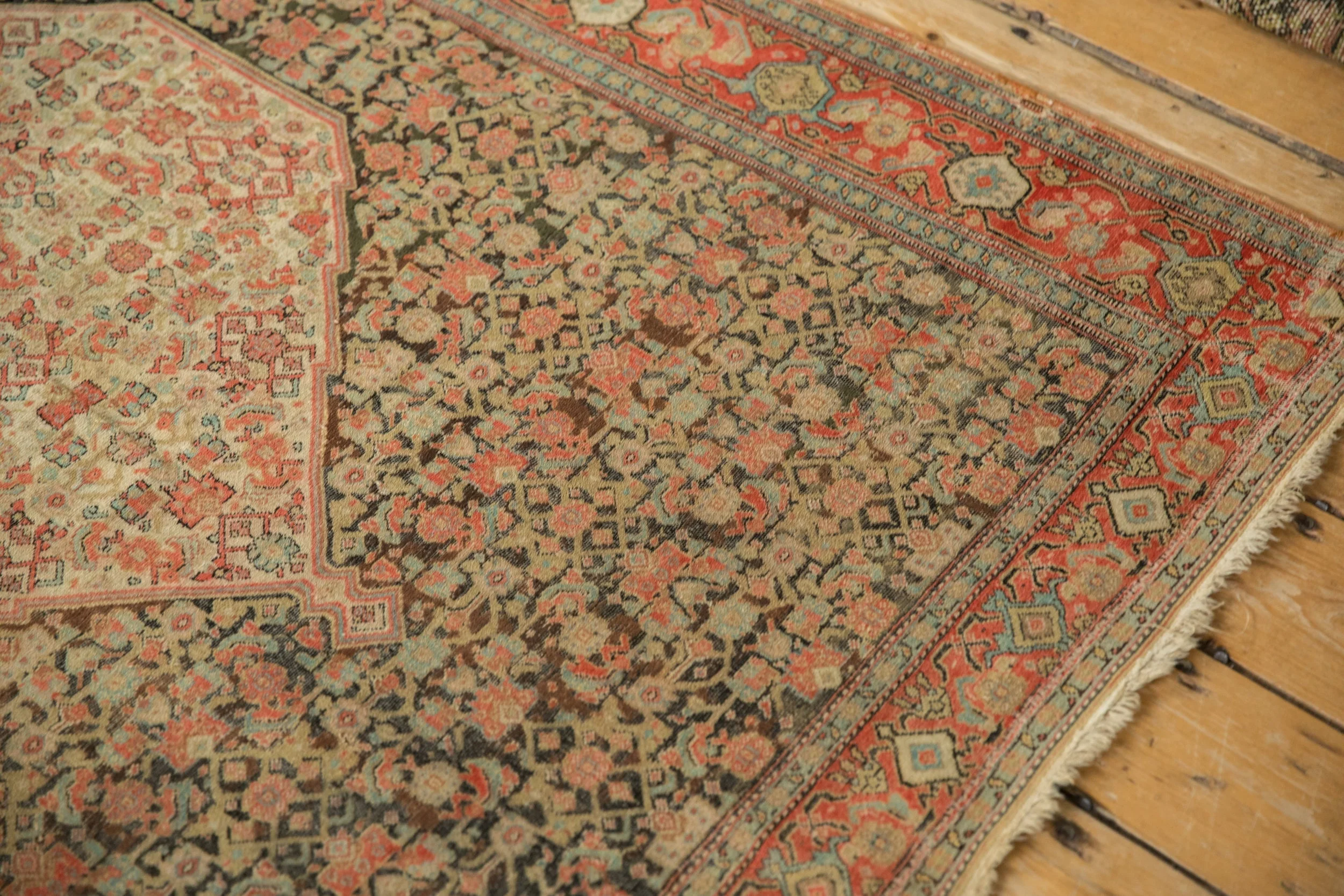 4x6 Antique Senneh Rug - Image 10