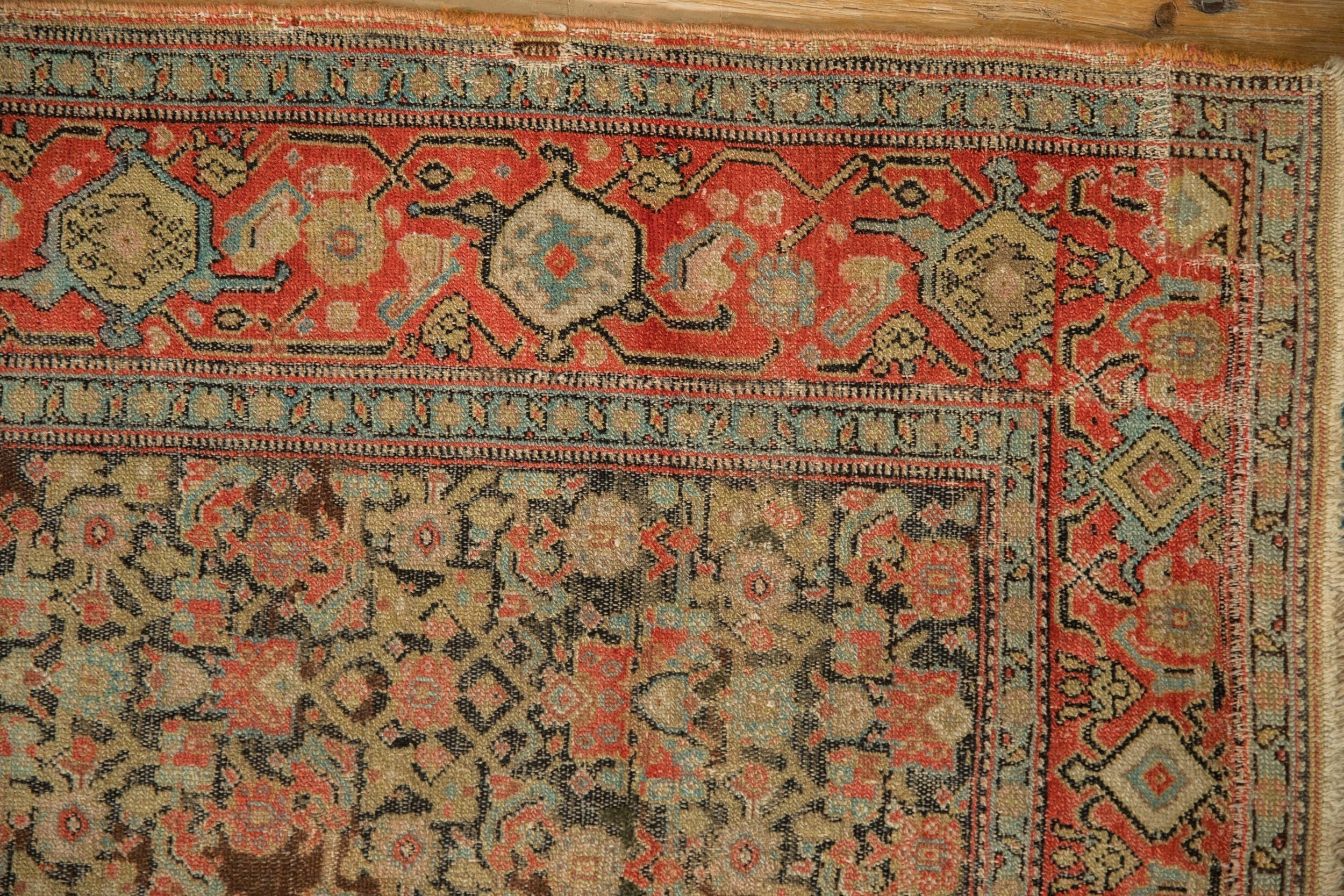 4x6 Antique Senneh Rug - Image 14