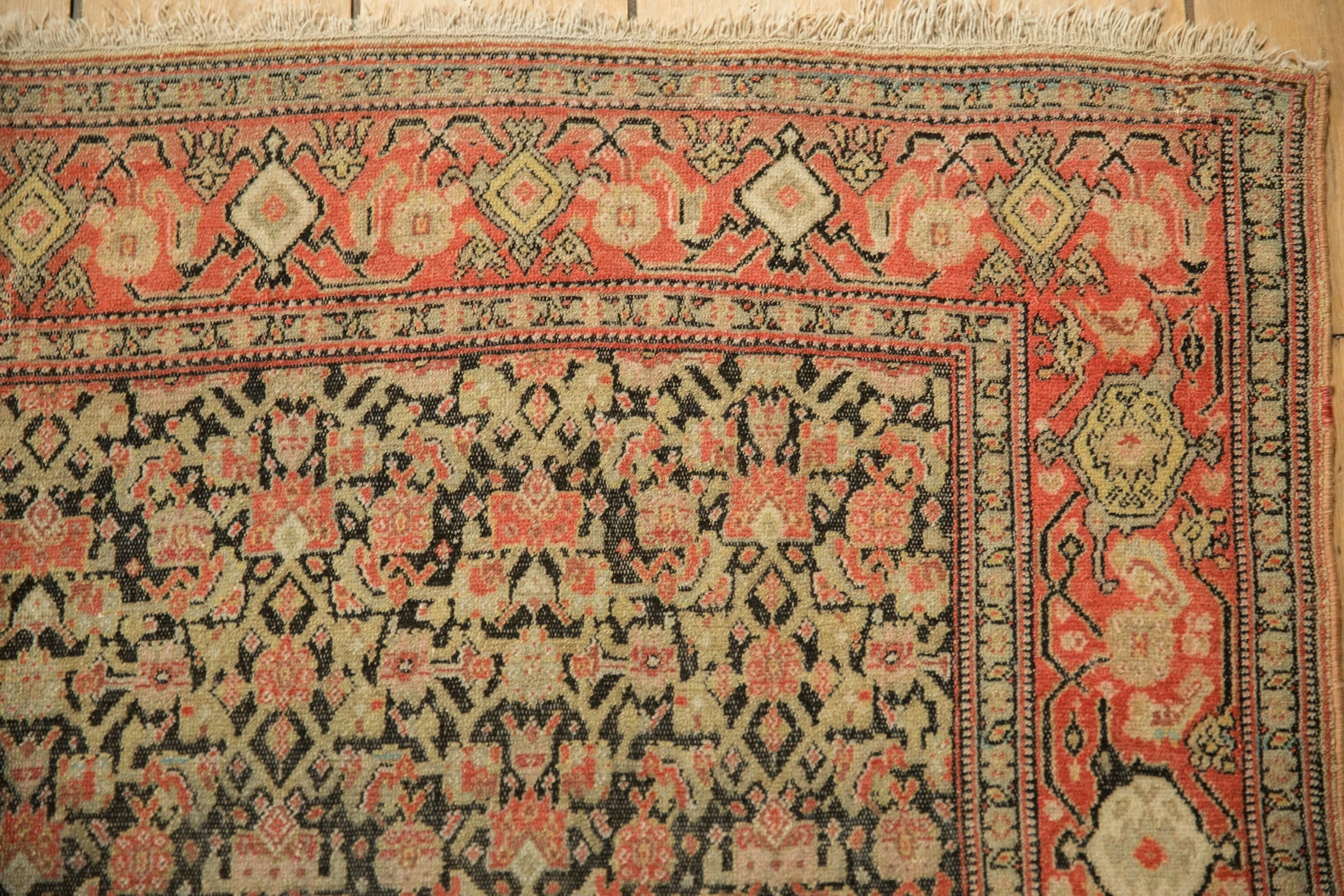 4x6 Antique Senneh Rug - Image 3