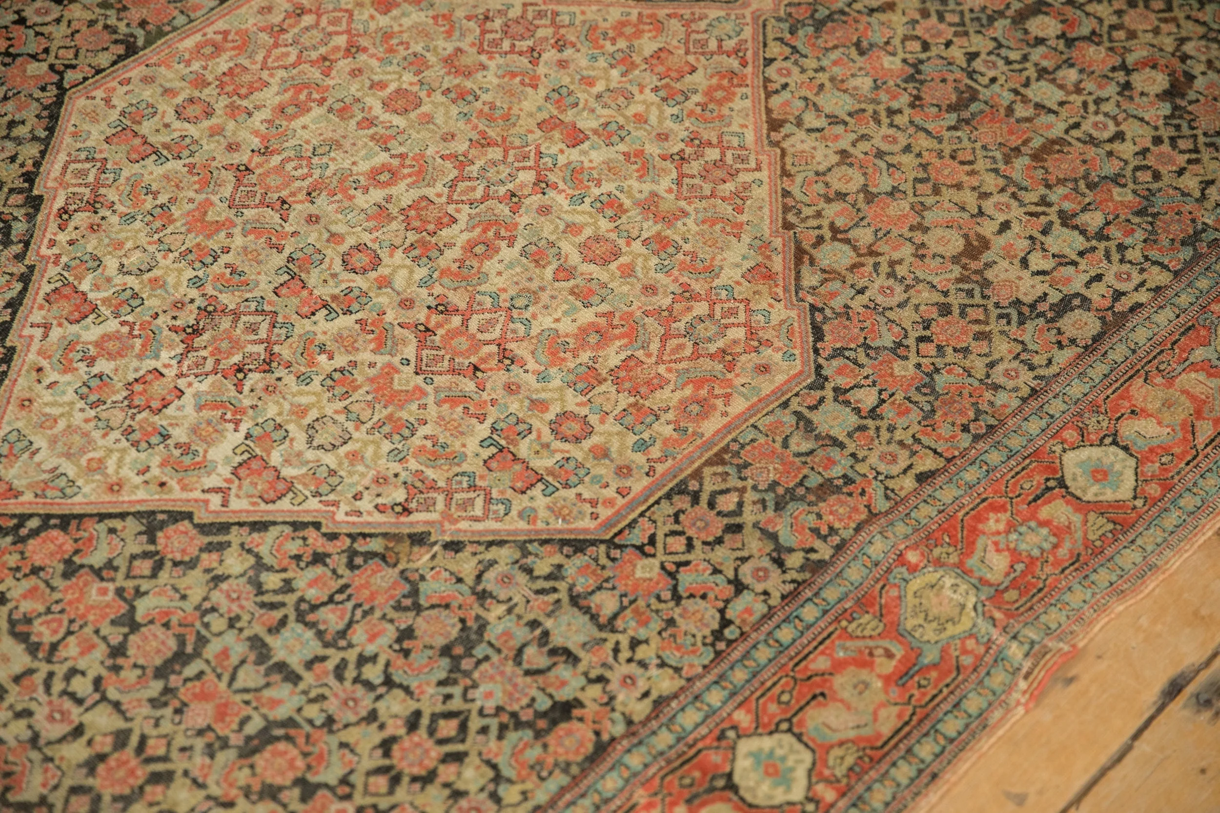 4x6 Antique Senneh Rug - Image 7