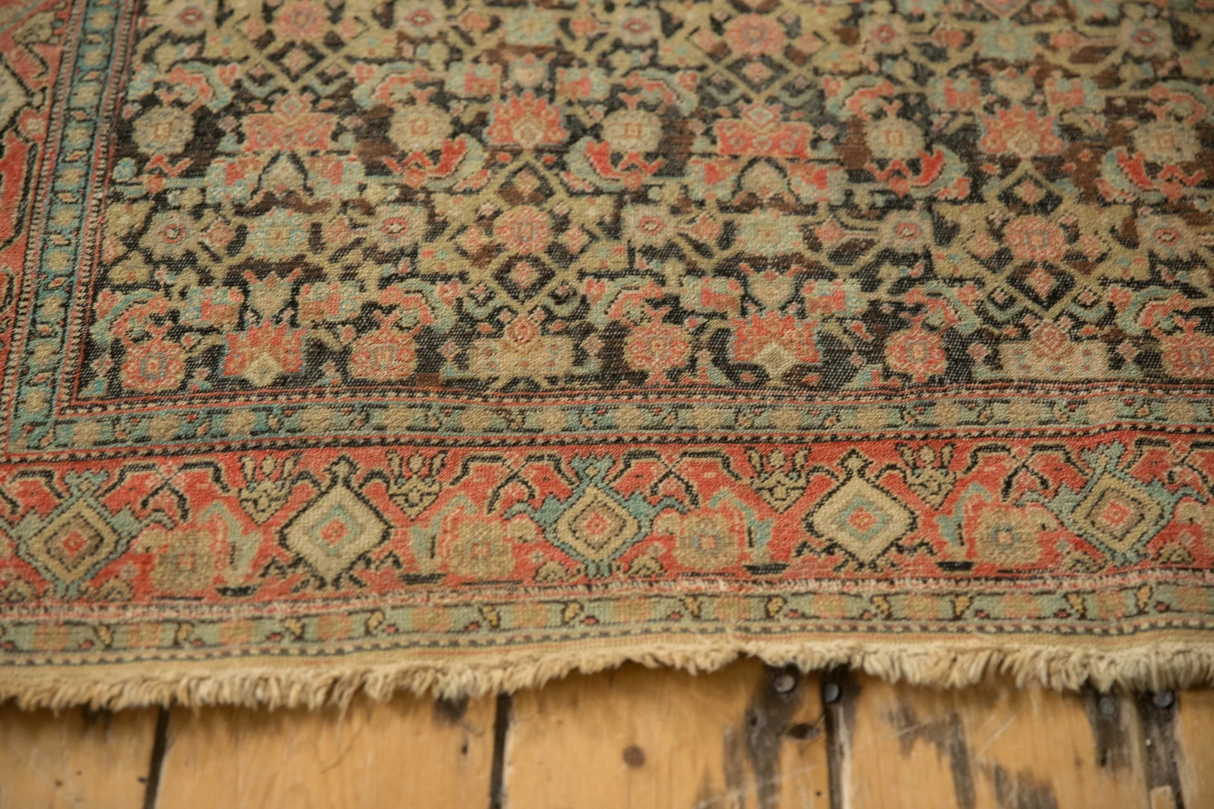 4x6 Antique Senneh Rug - Image 9