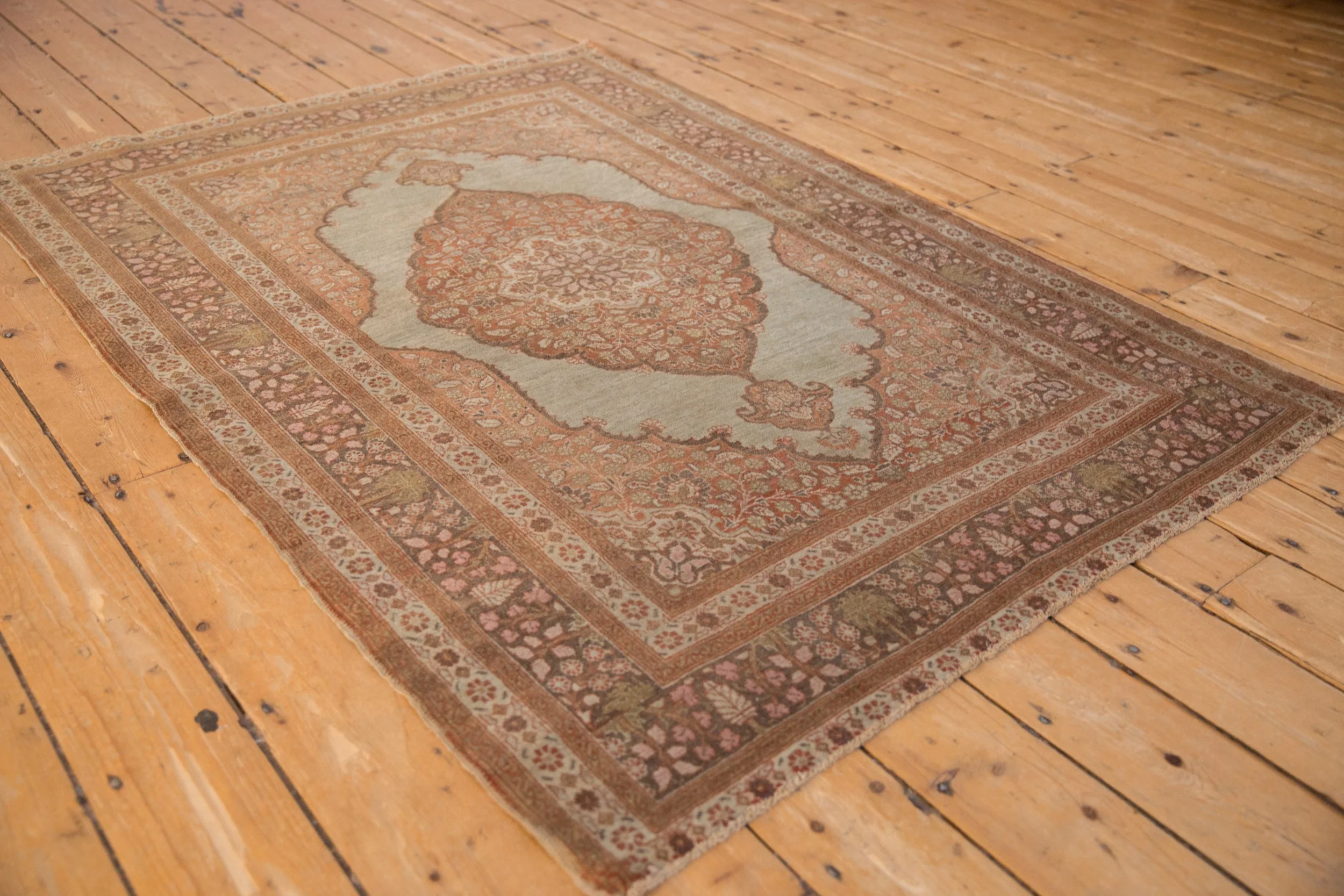 4x6 Antique Tabriz Rug - Image 4