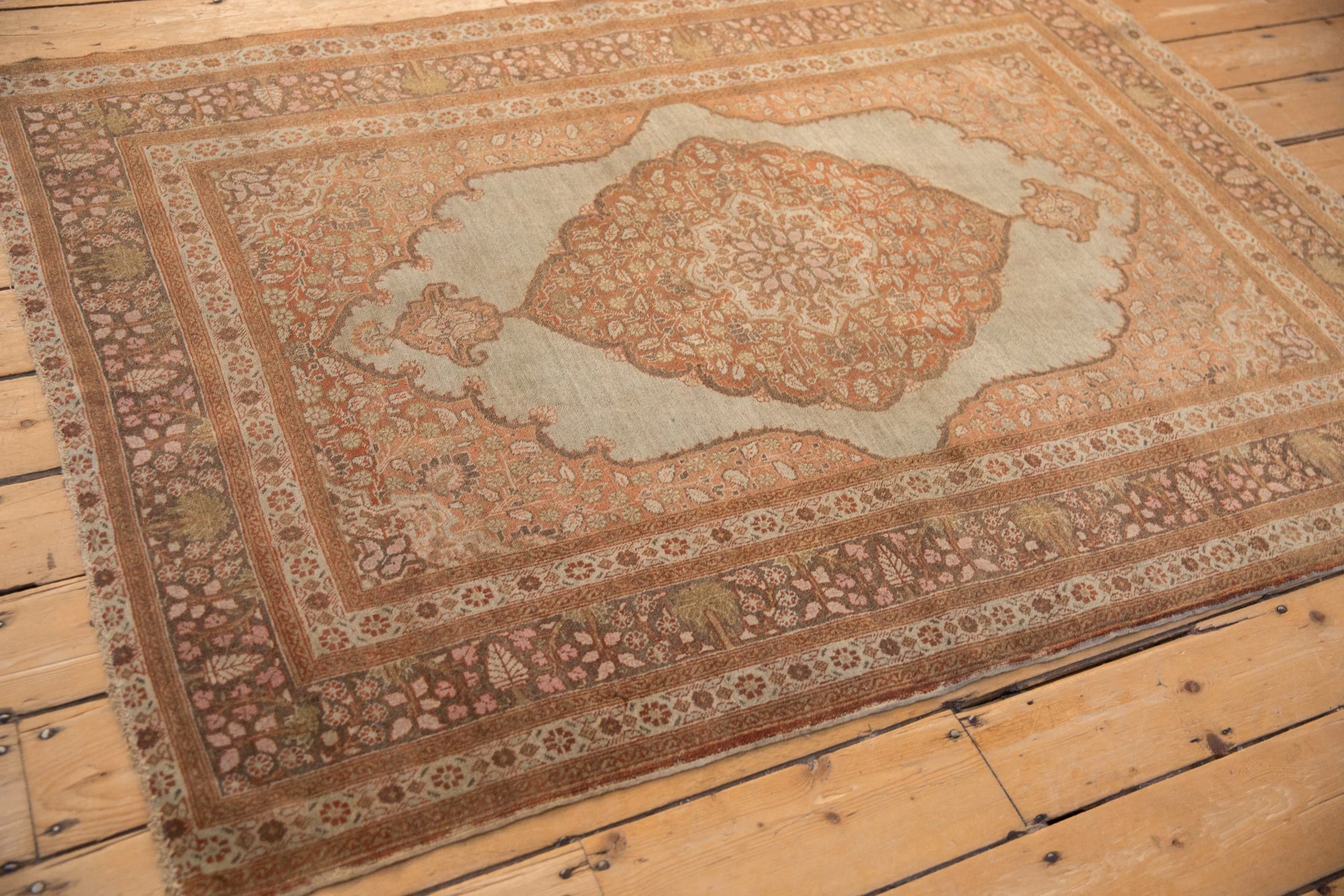 4x6 Antique Tabriz Rug - Image 6