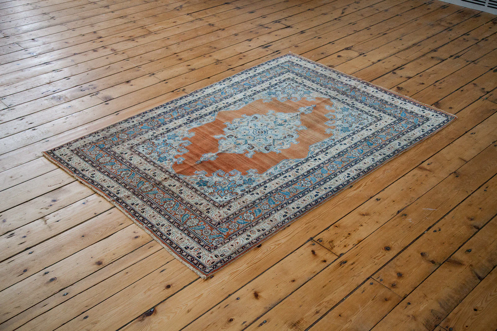 4x6 Fine Antique Haji Jalili Tabriz Rug - Image 10